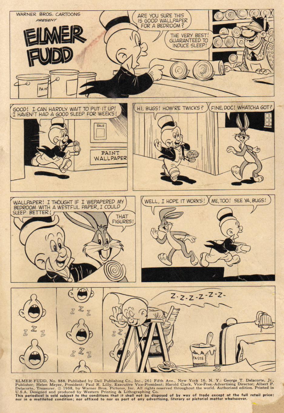 Read online Four Color Comics comic -  Issue #888 - 2