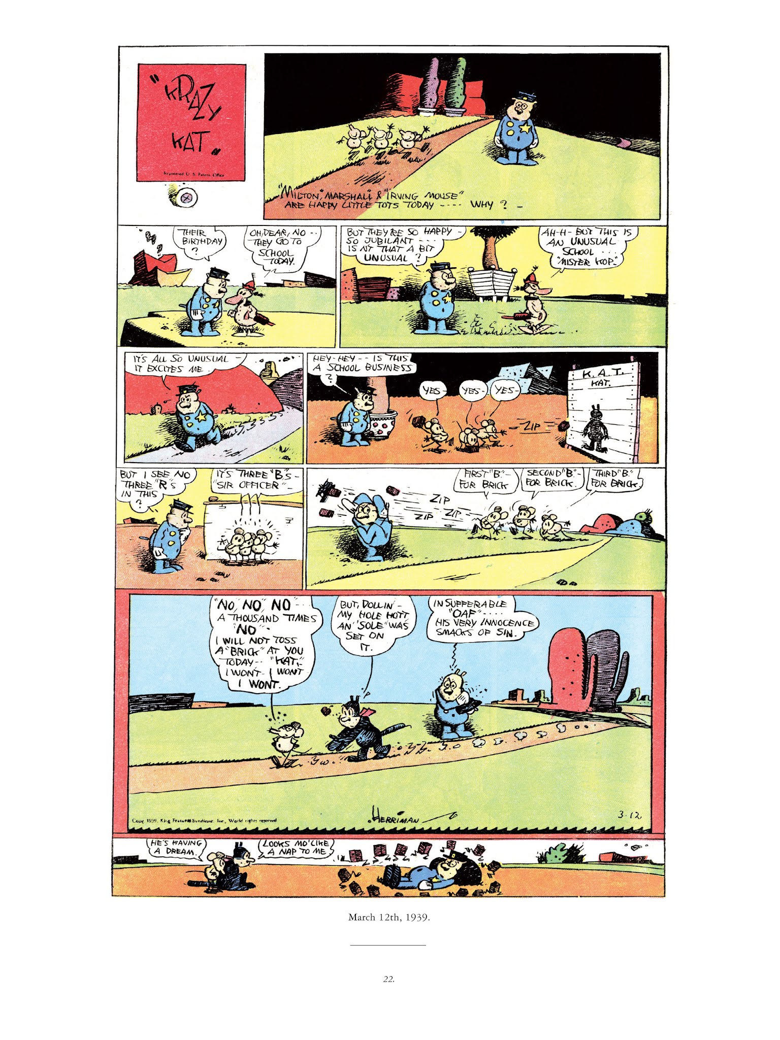 Read online Krazy & Ignatz comic -  Issue # TPB 11 - 22