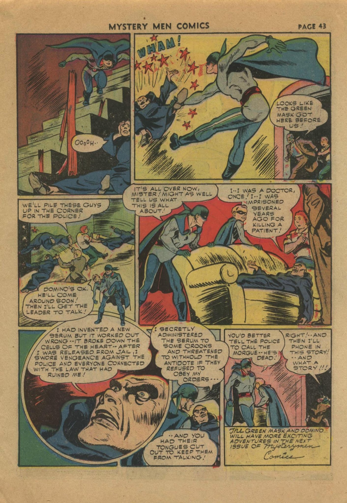 Read online Mystery Men Comics comic -  Issue #31 - 46