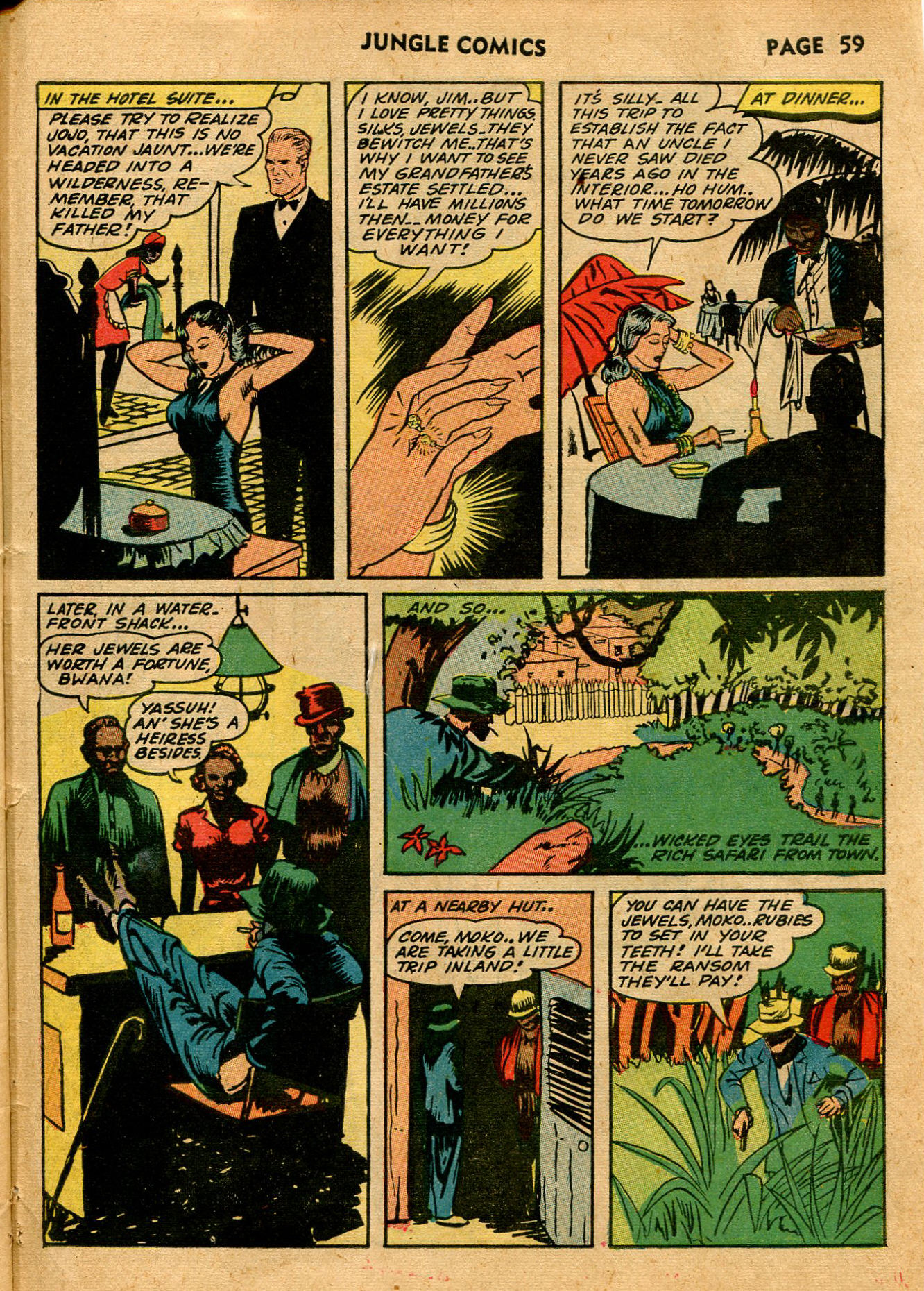Read online Jungle Comics comic -  Issue #40 - 61