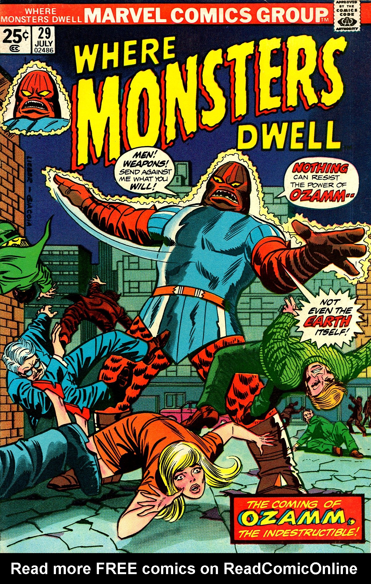 Read online Where Monsters Dwell (1970) comic -  Issue #29 - 1