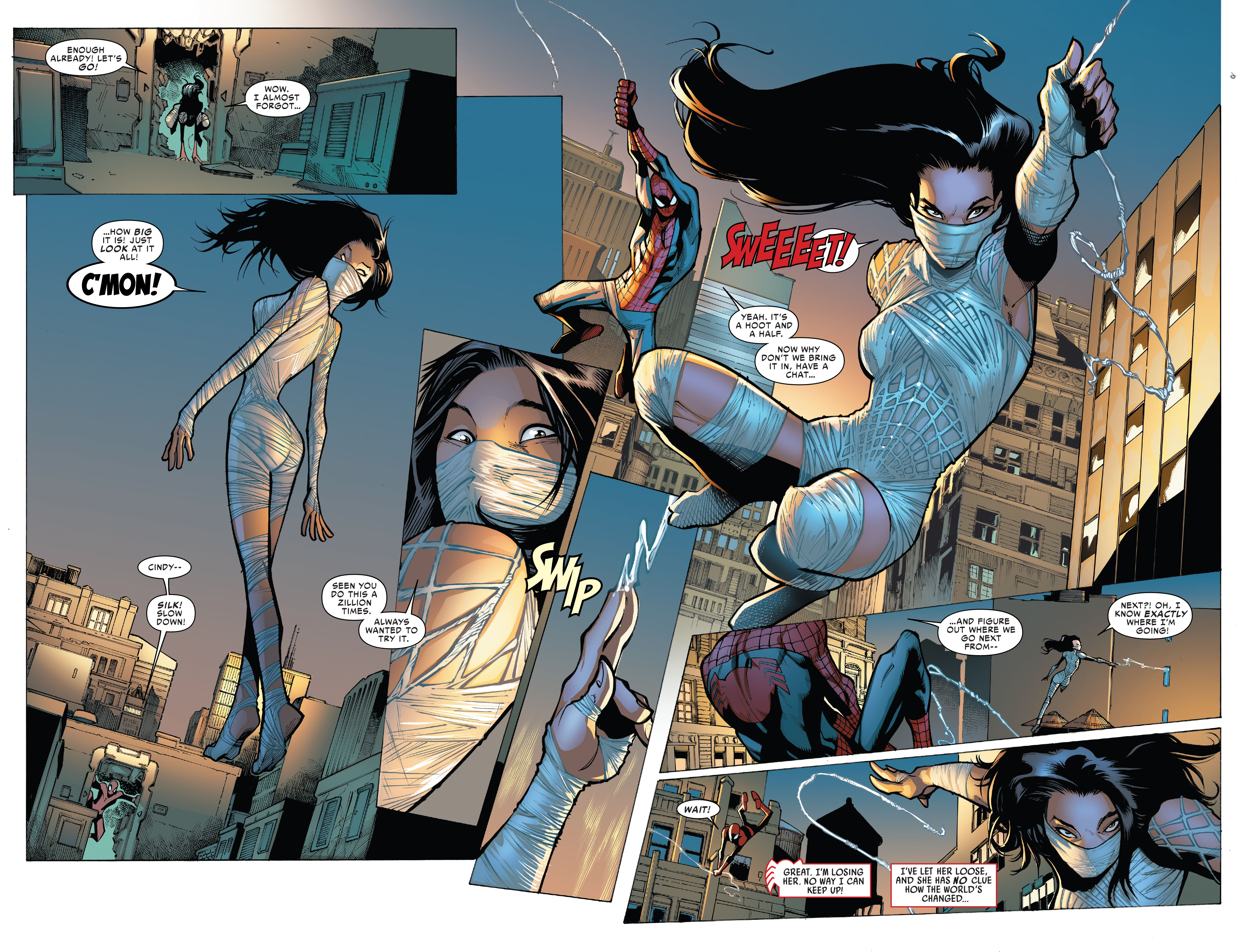 Read online Silk: Out of the Spider-Verse comic -  Issue # TPB 1 (Part 1) - 17