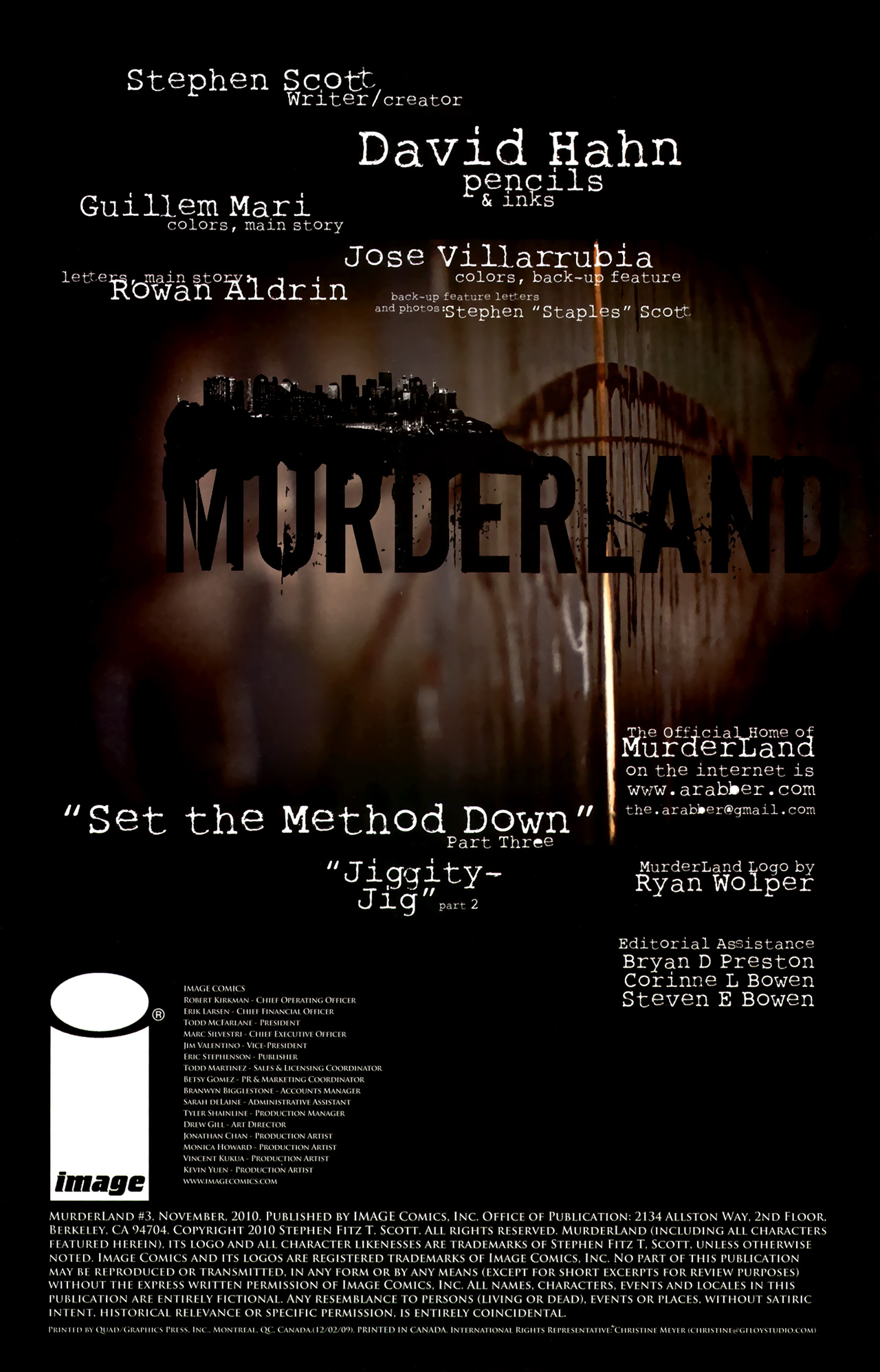 Read online Murderland comic -  Issue #3 - 2
