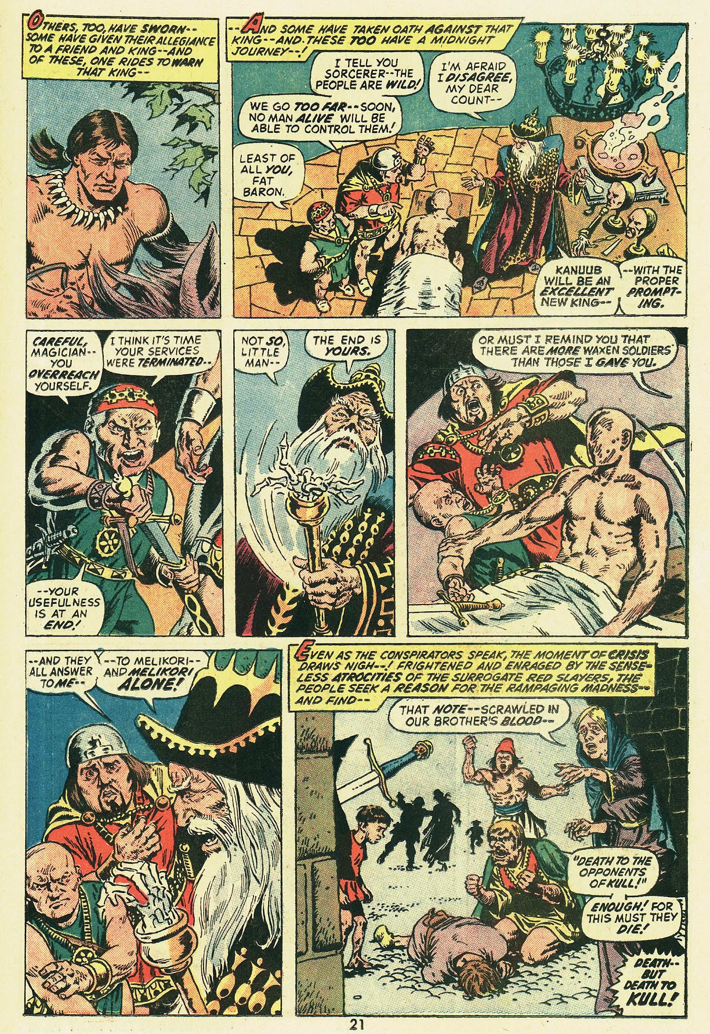 Read online Kull, the Conqueror (1971) comic -  Issue #4 - 15