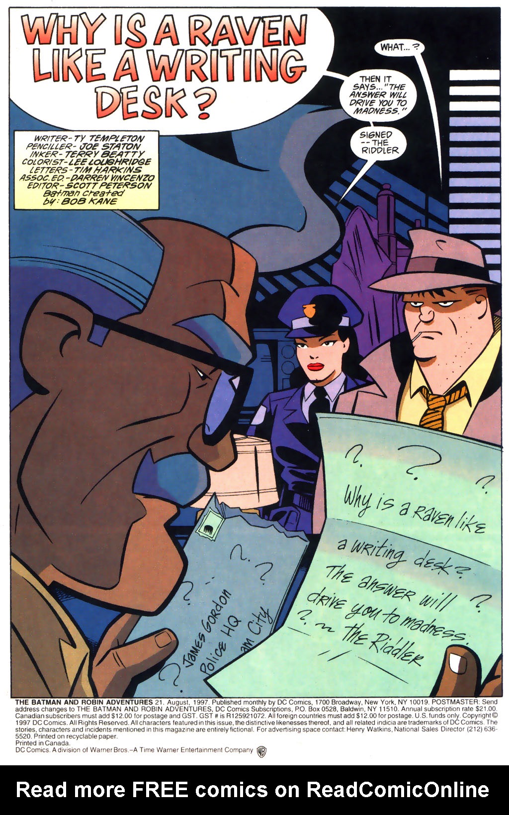 Read online The Batman and Robin Adventures comic -  Issue #21 - 2
