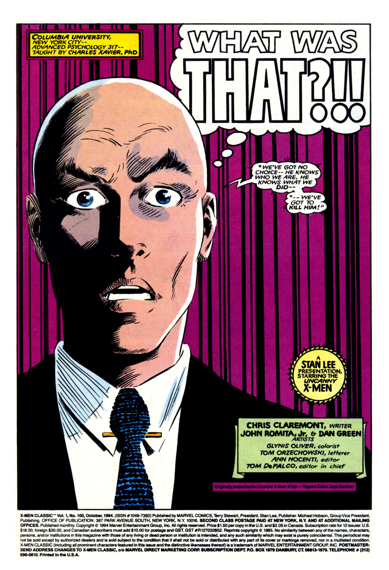 Read online X-Men Classic comic -  Issue #100 - 2