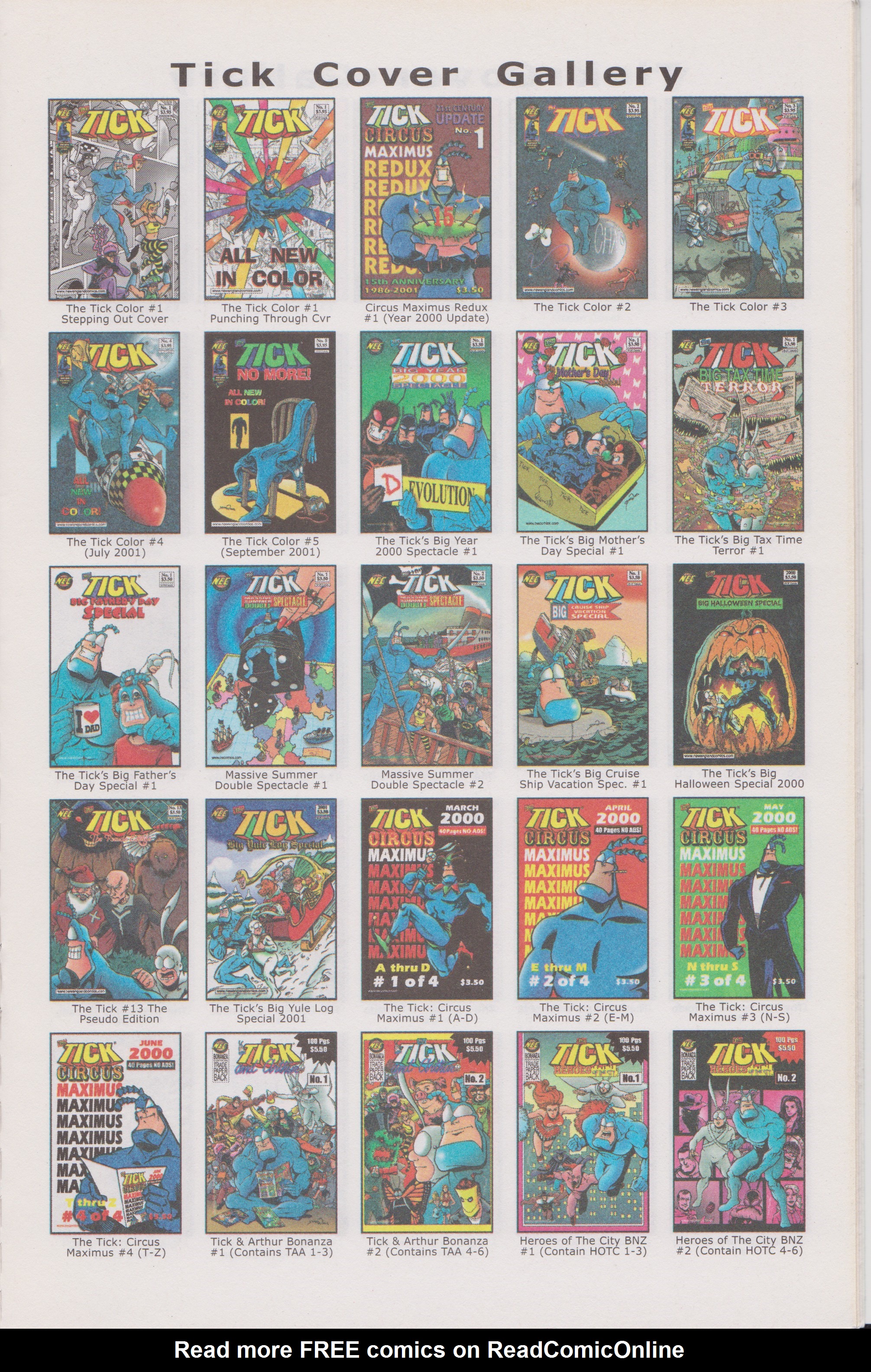 Read online The Tick Incredible Internet Comic comic -  Issue # Full - 15