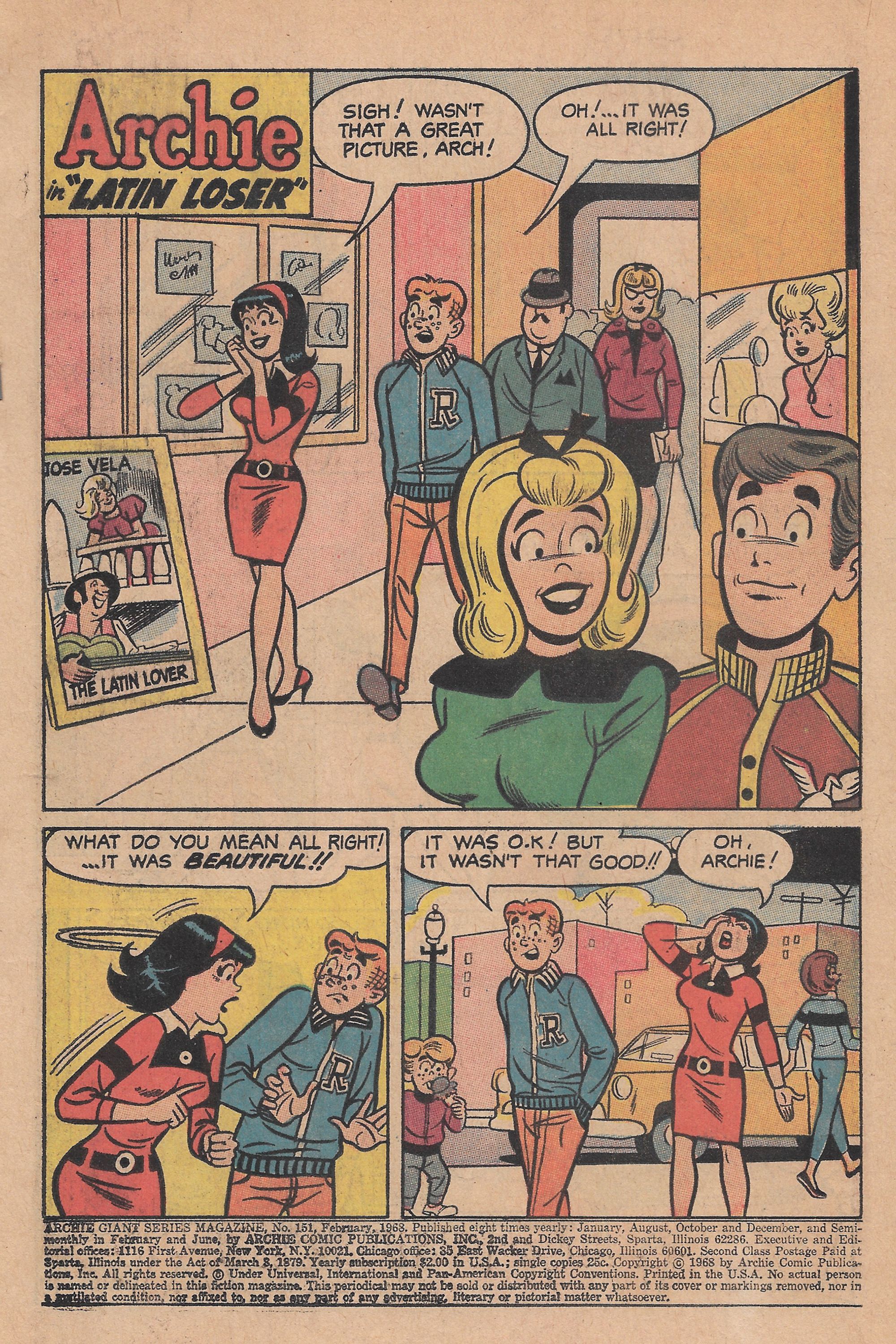 Read online Archie Giant Series Magazine comic -  Issue #151 - 3