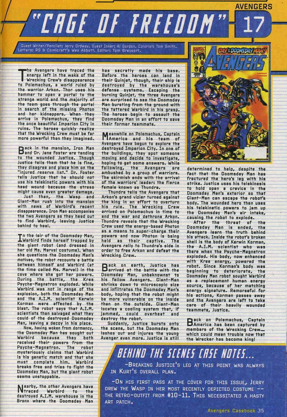 Read online Avengers: Casebook 1999 comic -  Issue # Full - 27