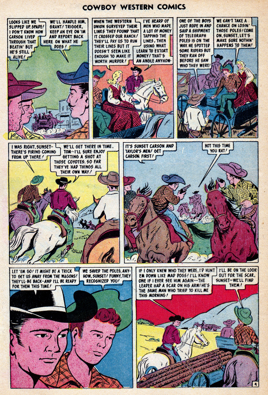 Read online Cowboy Western Comics (1948) comic -  Issue #30 - 6