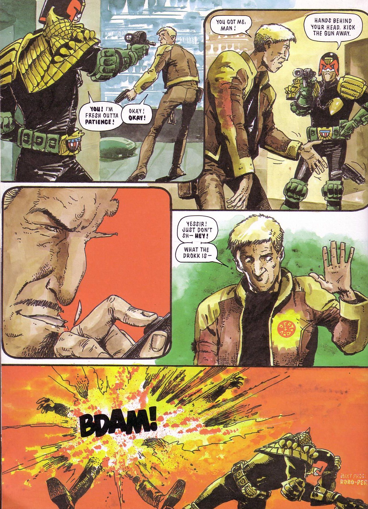 Read online Judge Dredd: Death Aid comic -  Issue # TPB - 22