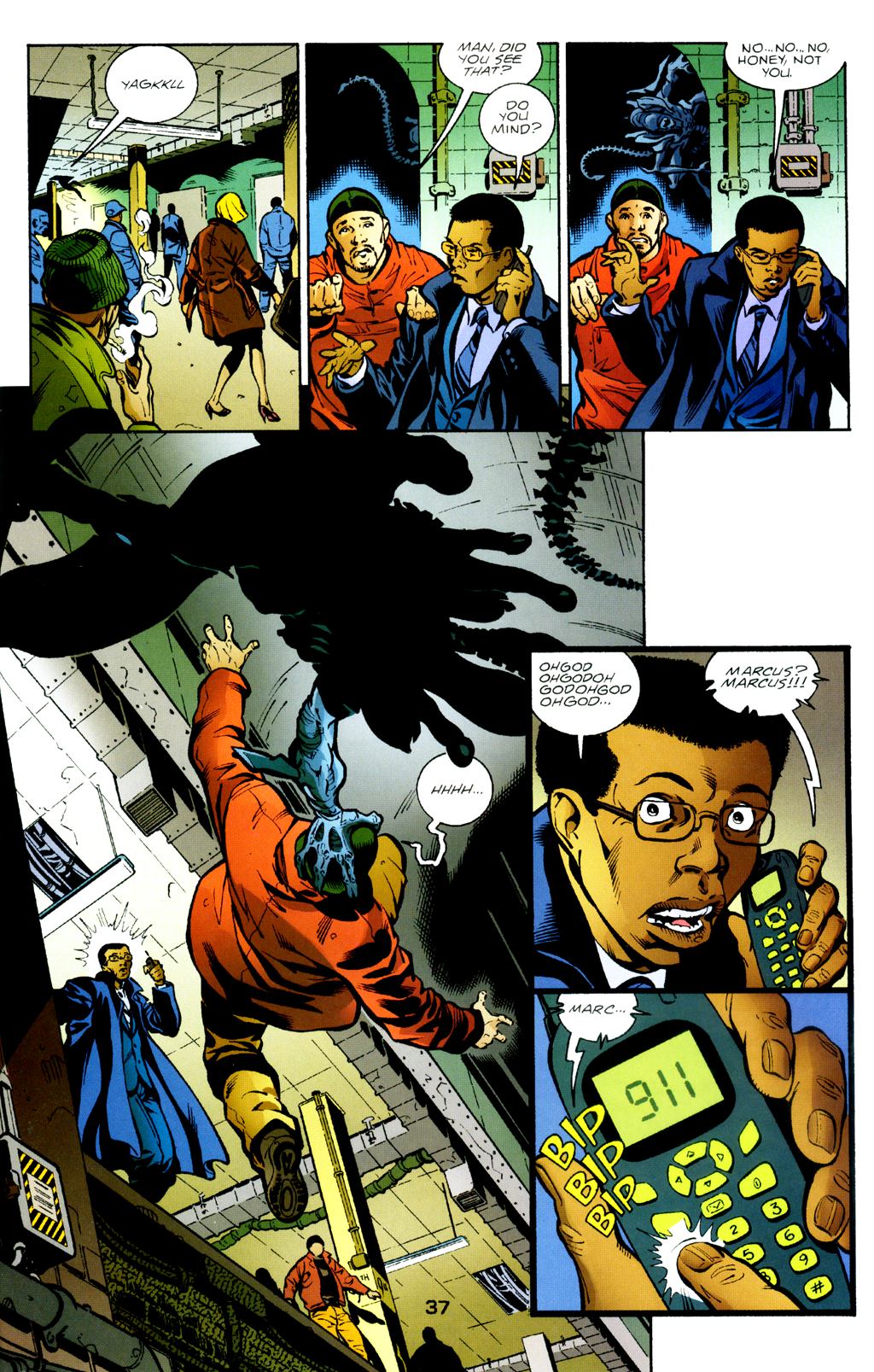Read online Batman/Aliens II comic -  Issue #1 - 38
