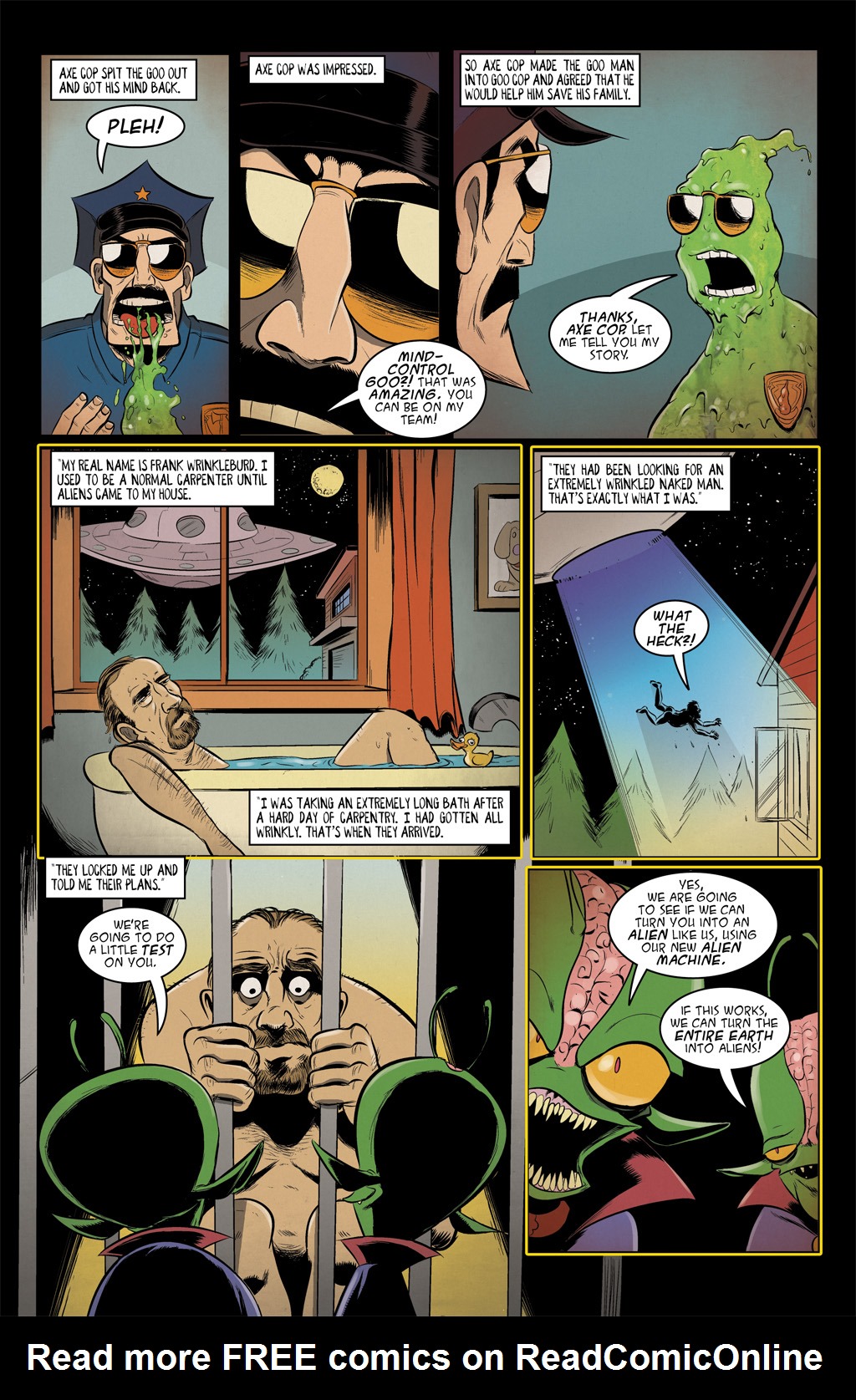 Read online Axe Cop: President of the World comic -  Issue #1 - 8