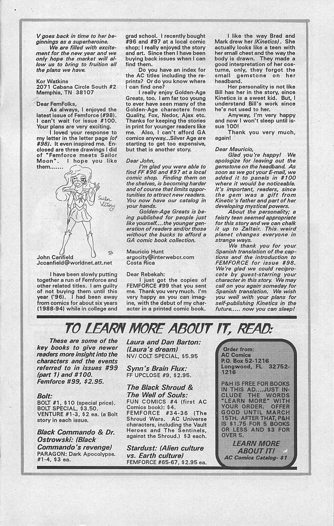 Read online Femforce comic -  Issue #100 - 43