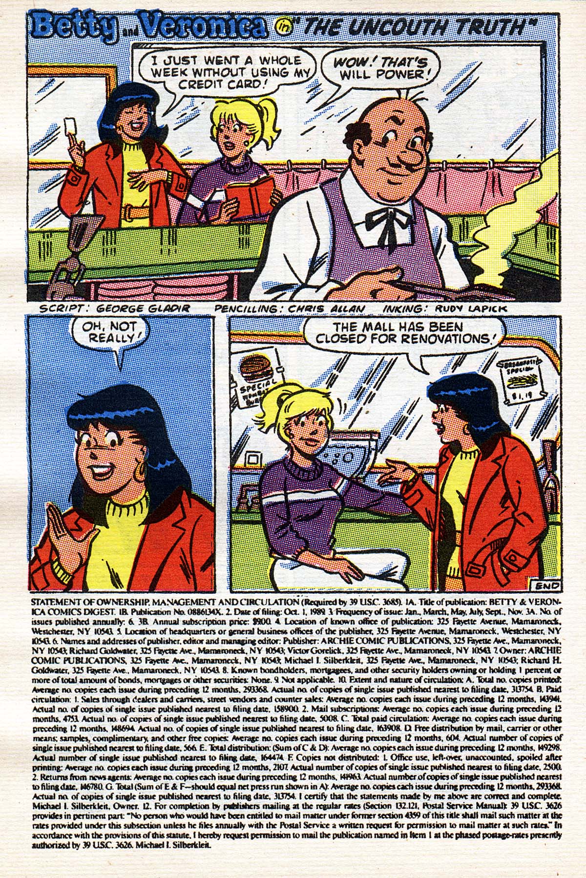 Read online Betty and Veronica Digest Magazine comic -  Issue #42 - 113