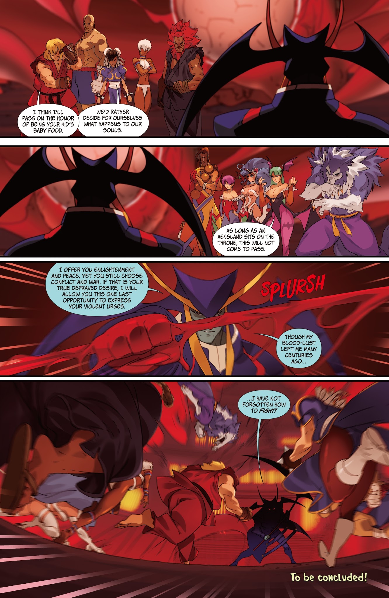 Read online Street Fighter VS Darkstalkers comic -  Issue #7 - 20