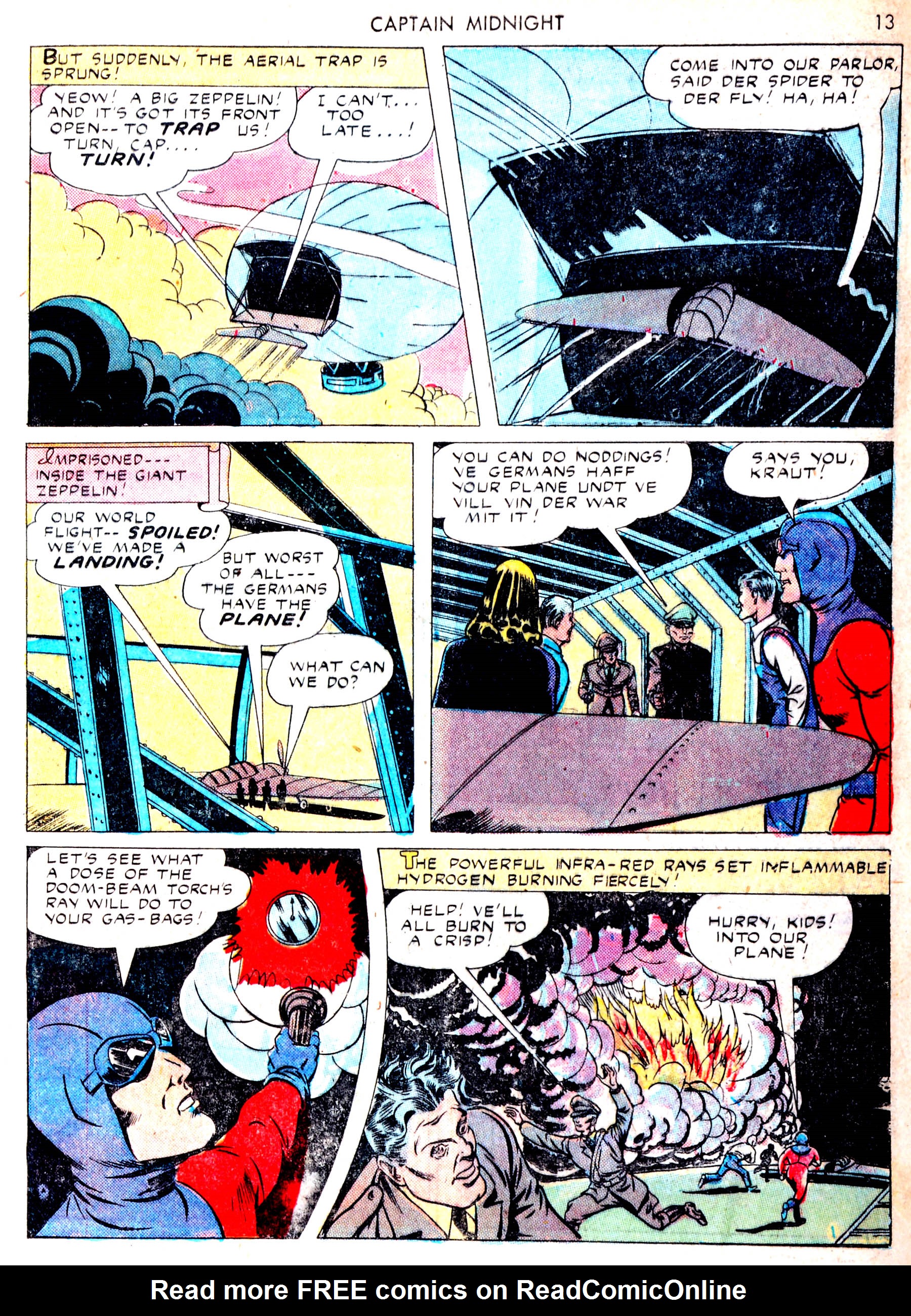 Read online Captain Midnight (1942) comic -  Issue #13 - 13