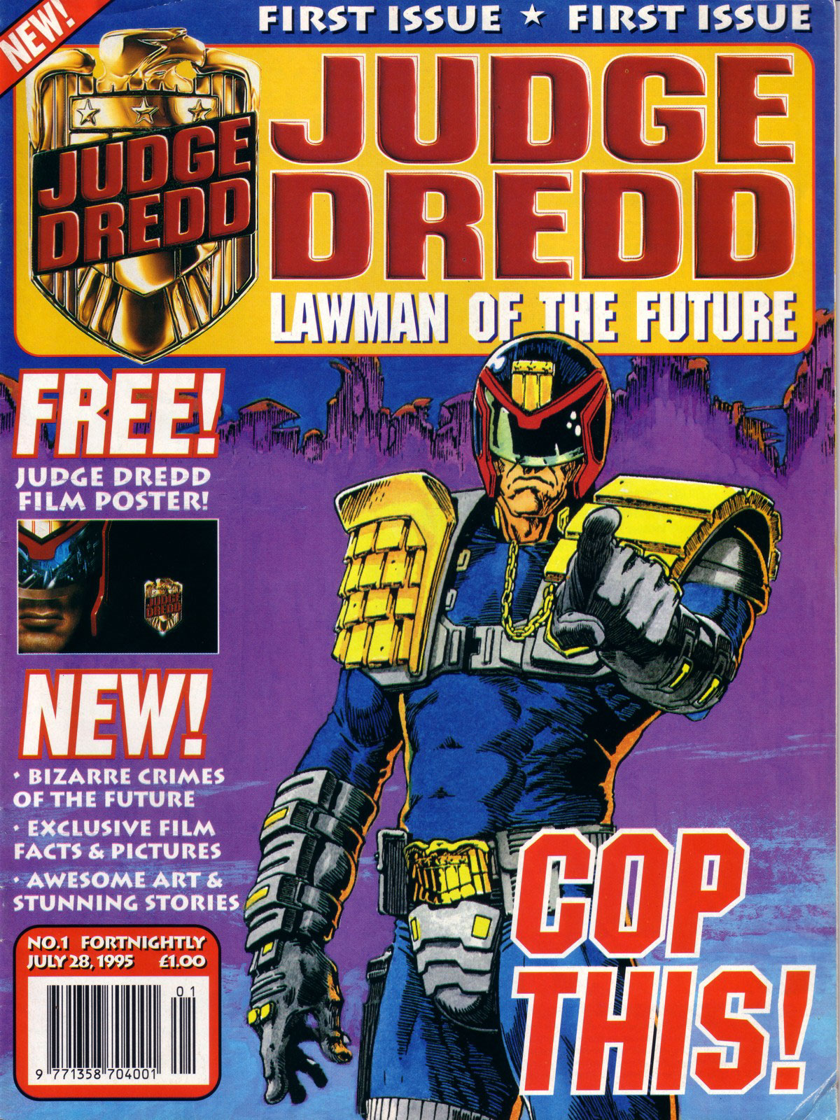 Read online Judge Dredd Lawman of the Future comic -  Issue #1 - 1