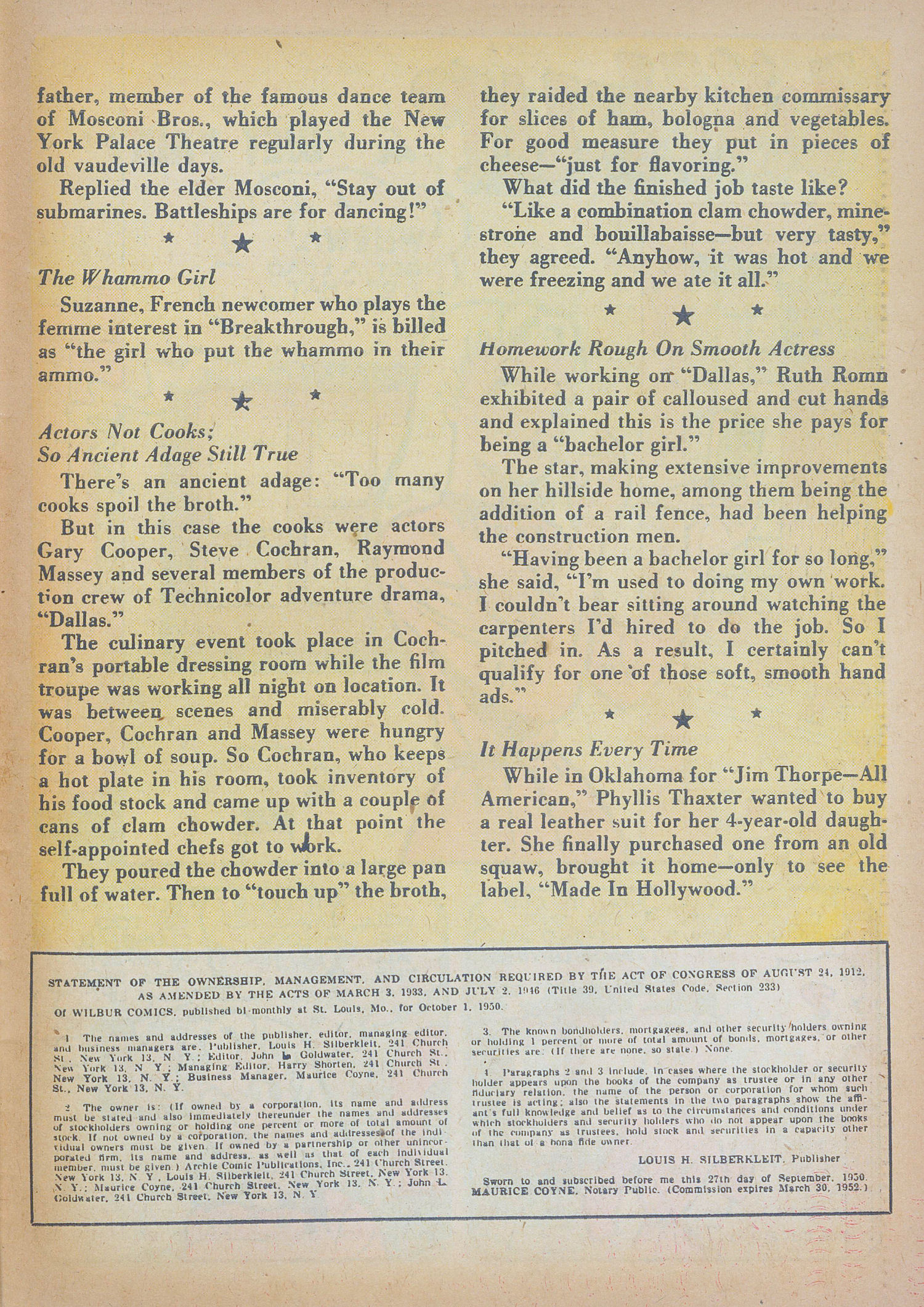 Read online Wilbur Comics comic -  Issue #36 - 39