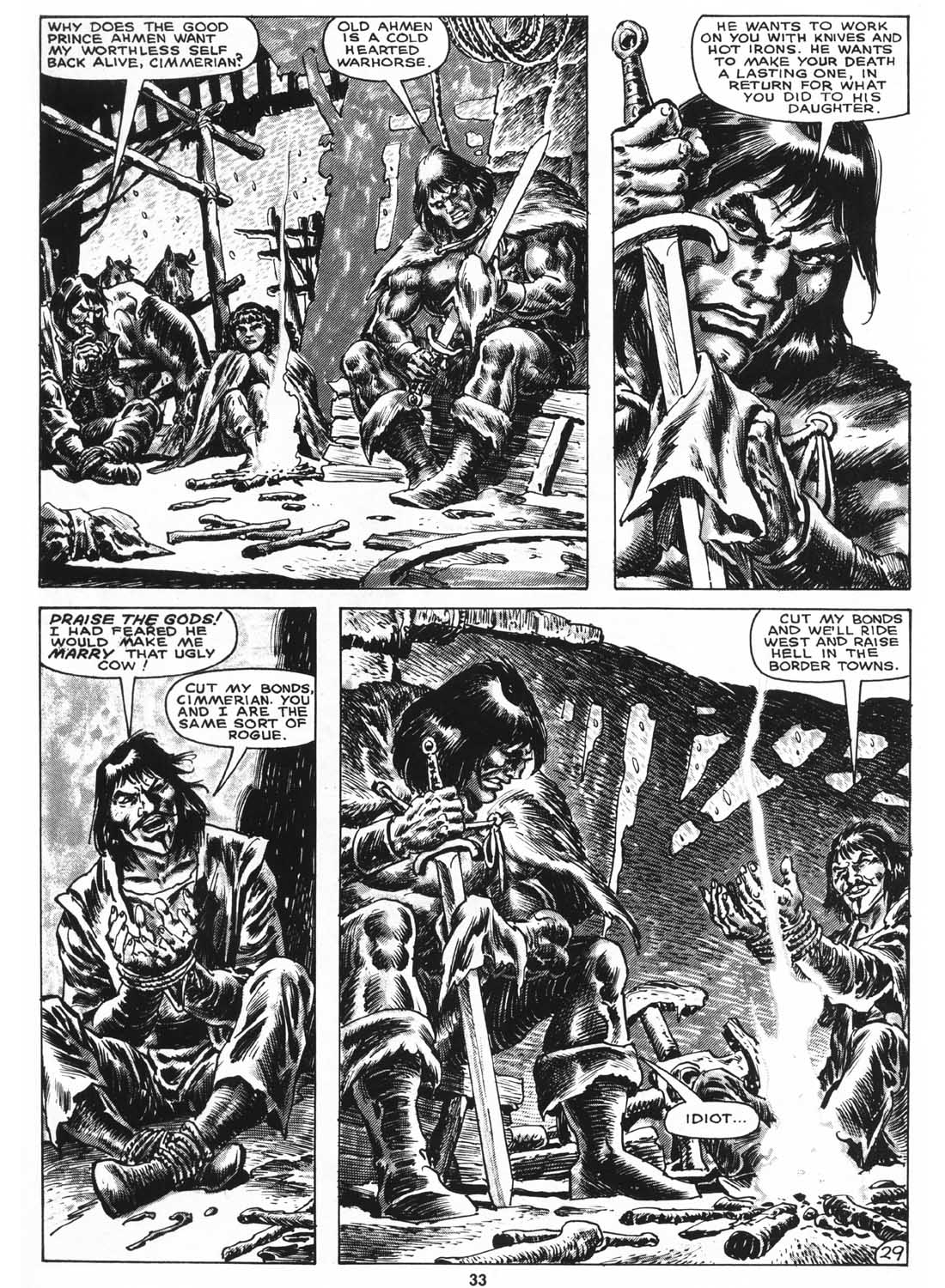 Read online The Savage Sword Of Conan comic -  Issue #158 - 35