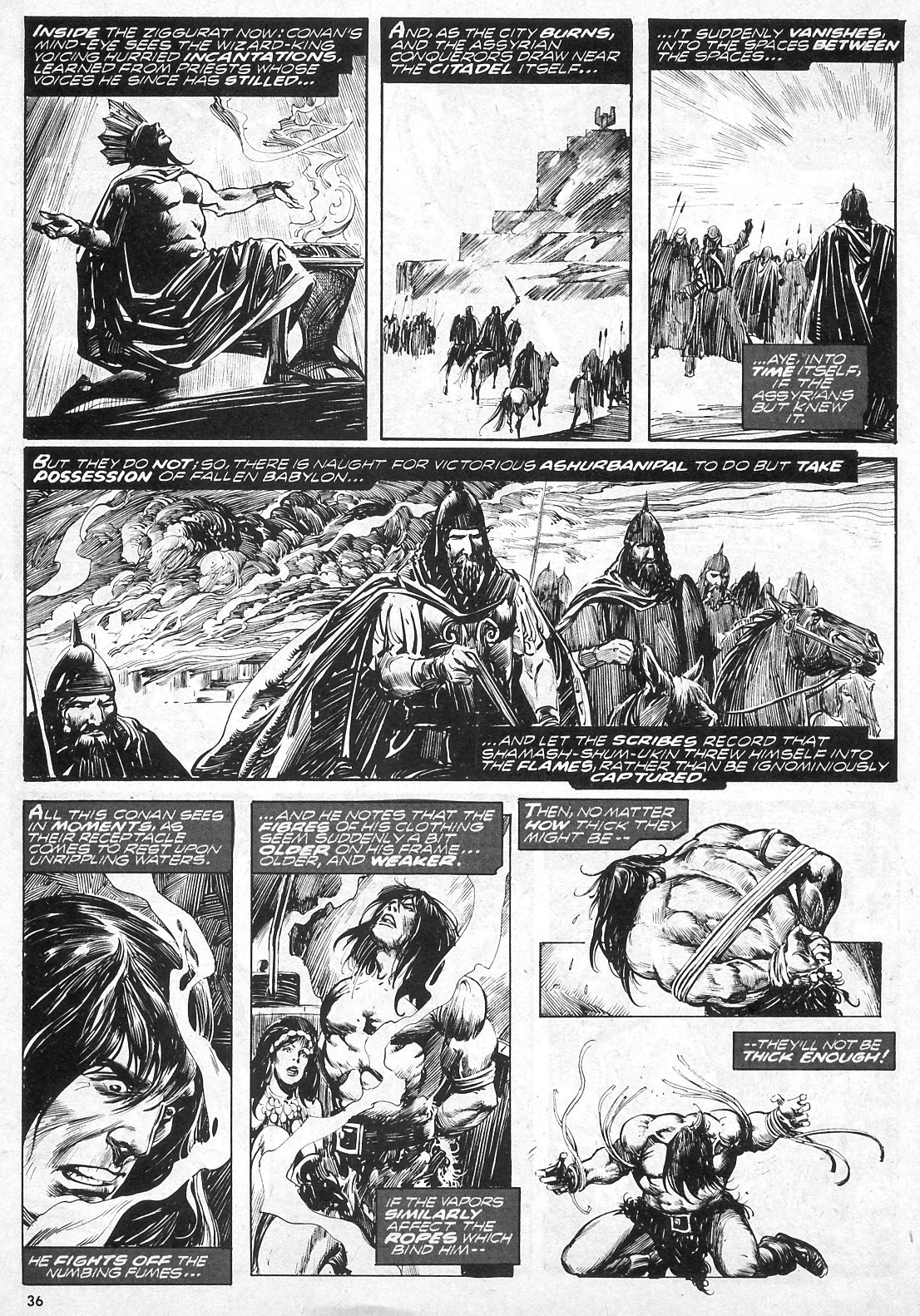 Read online The Savage Sword Of Conan comic -  Issue #7 - 36