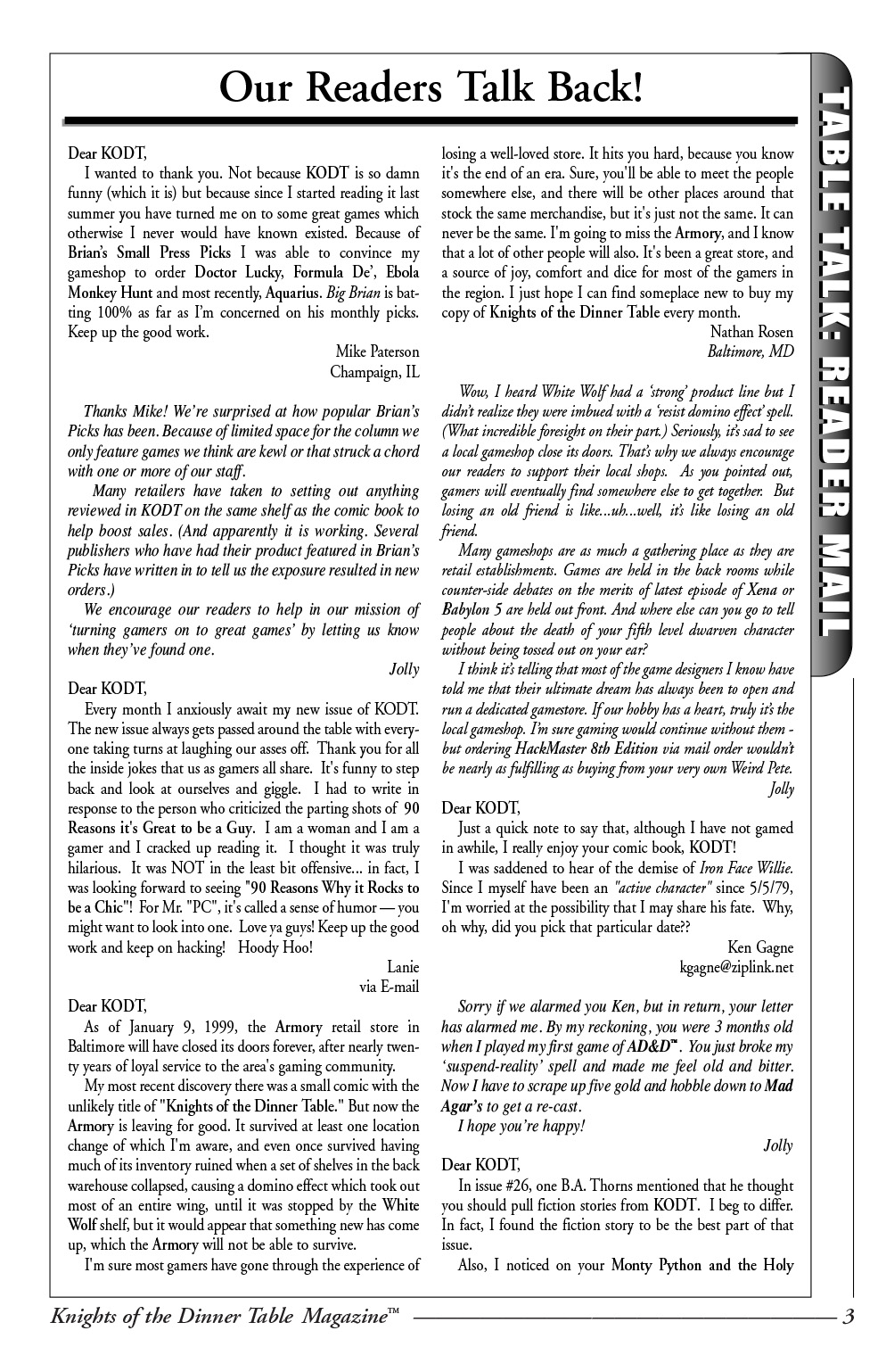 Read online Knights of the Dinner Table comic -  Issue #29 - 5