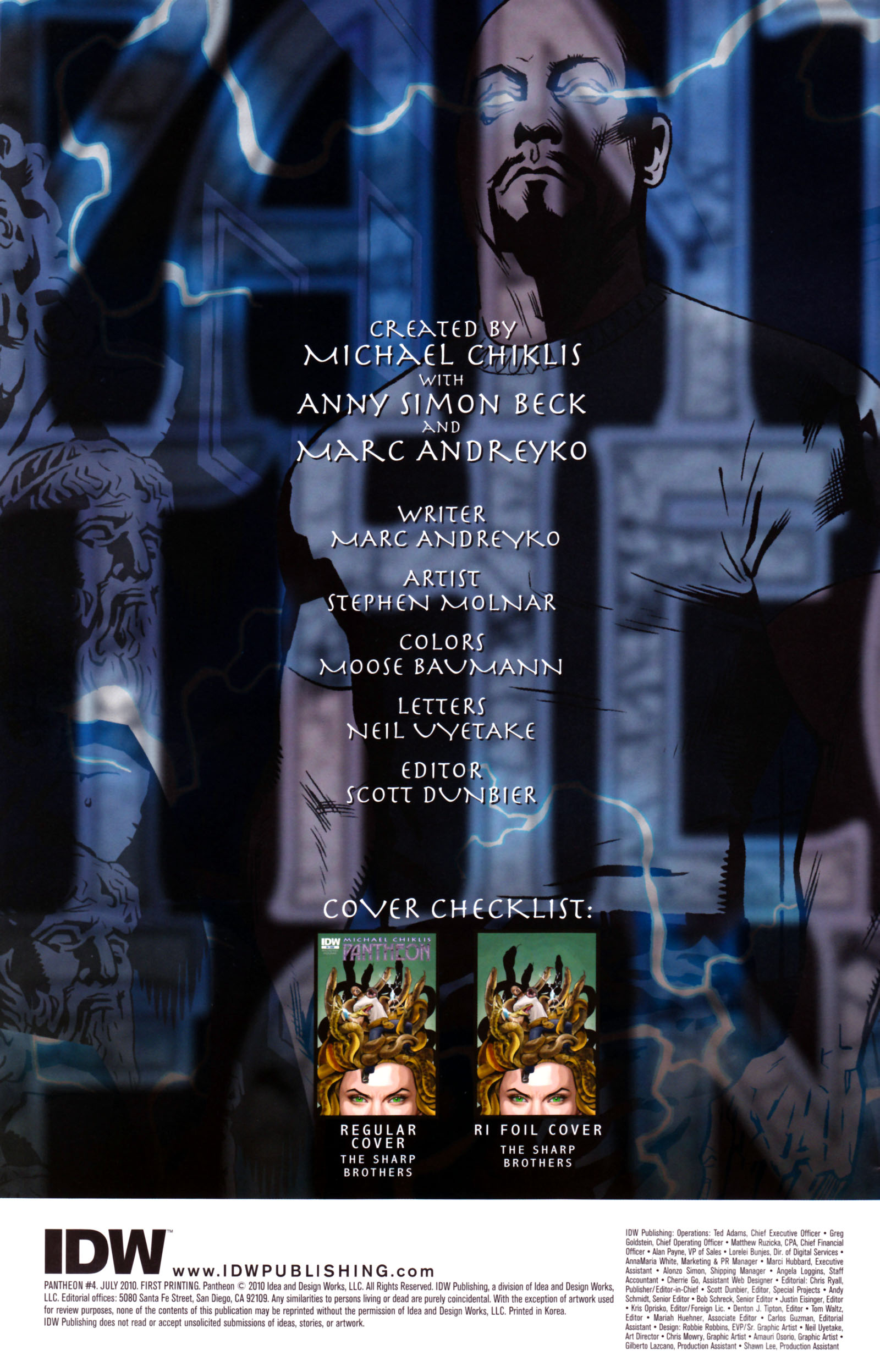 Read online Pantheon (2010) comic -  Issue #4 - 2