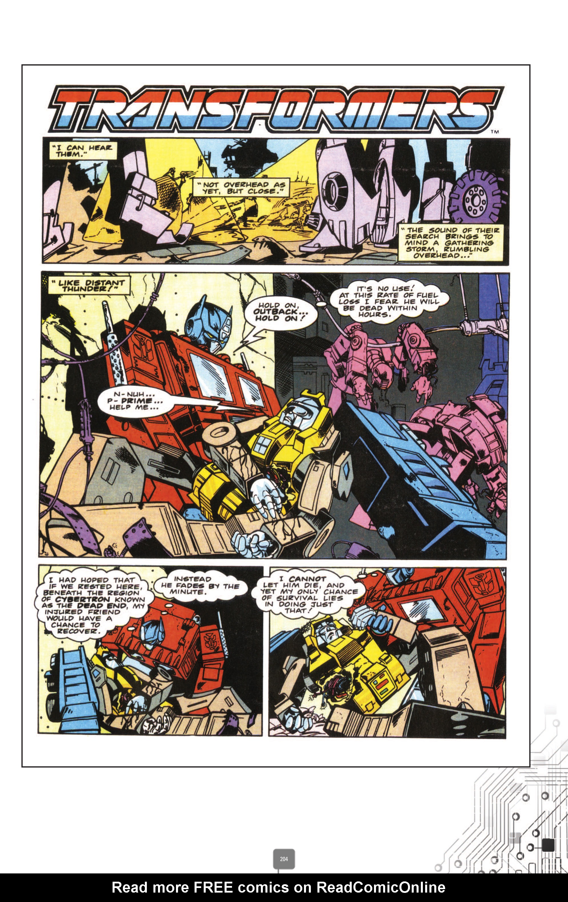 Read online The Transformers Classics UK comic -  Issue # TPB 3 - 204