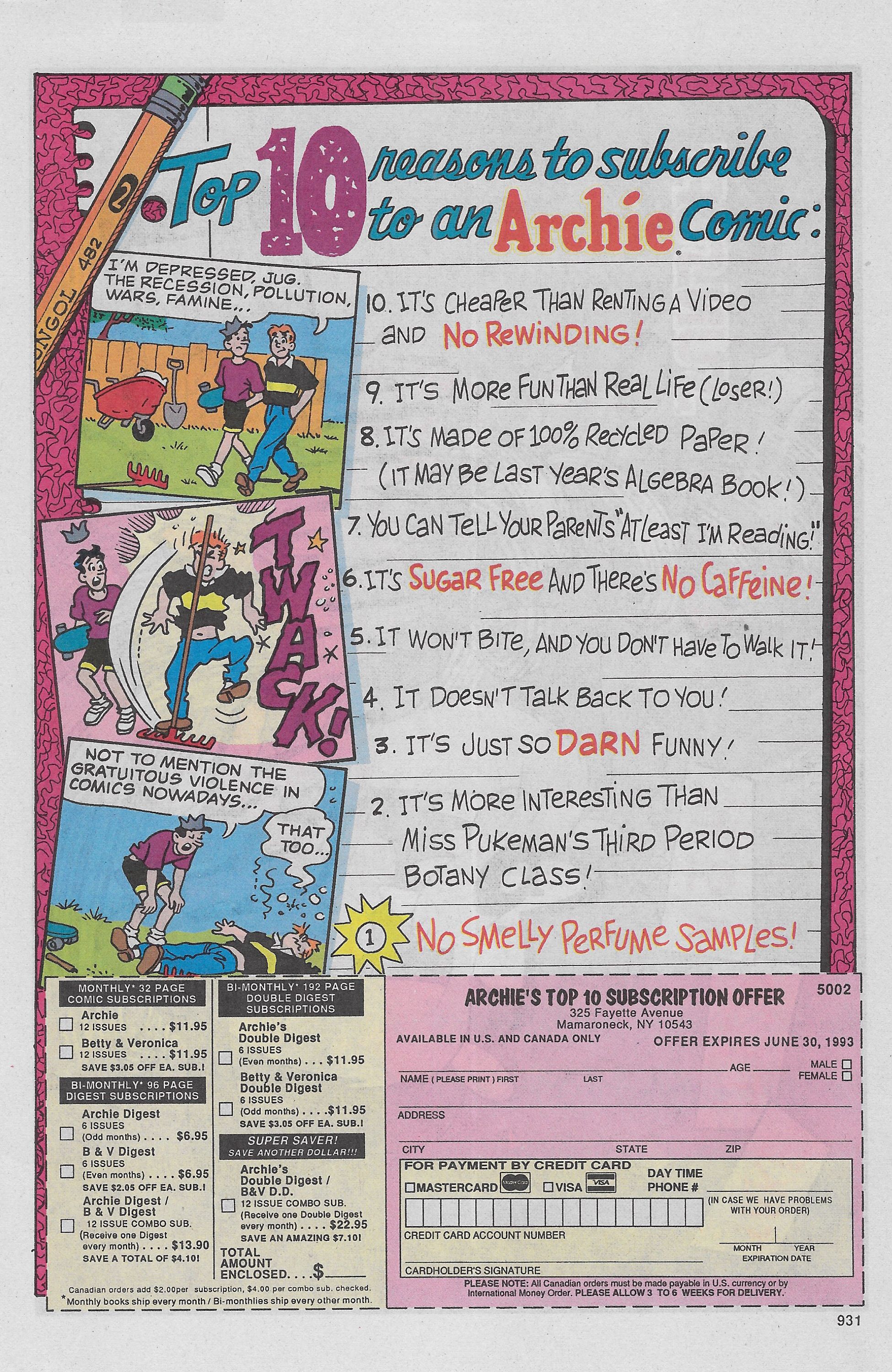 Read online Jughead (1987) comic -  Issue #45 - 10