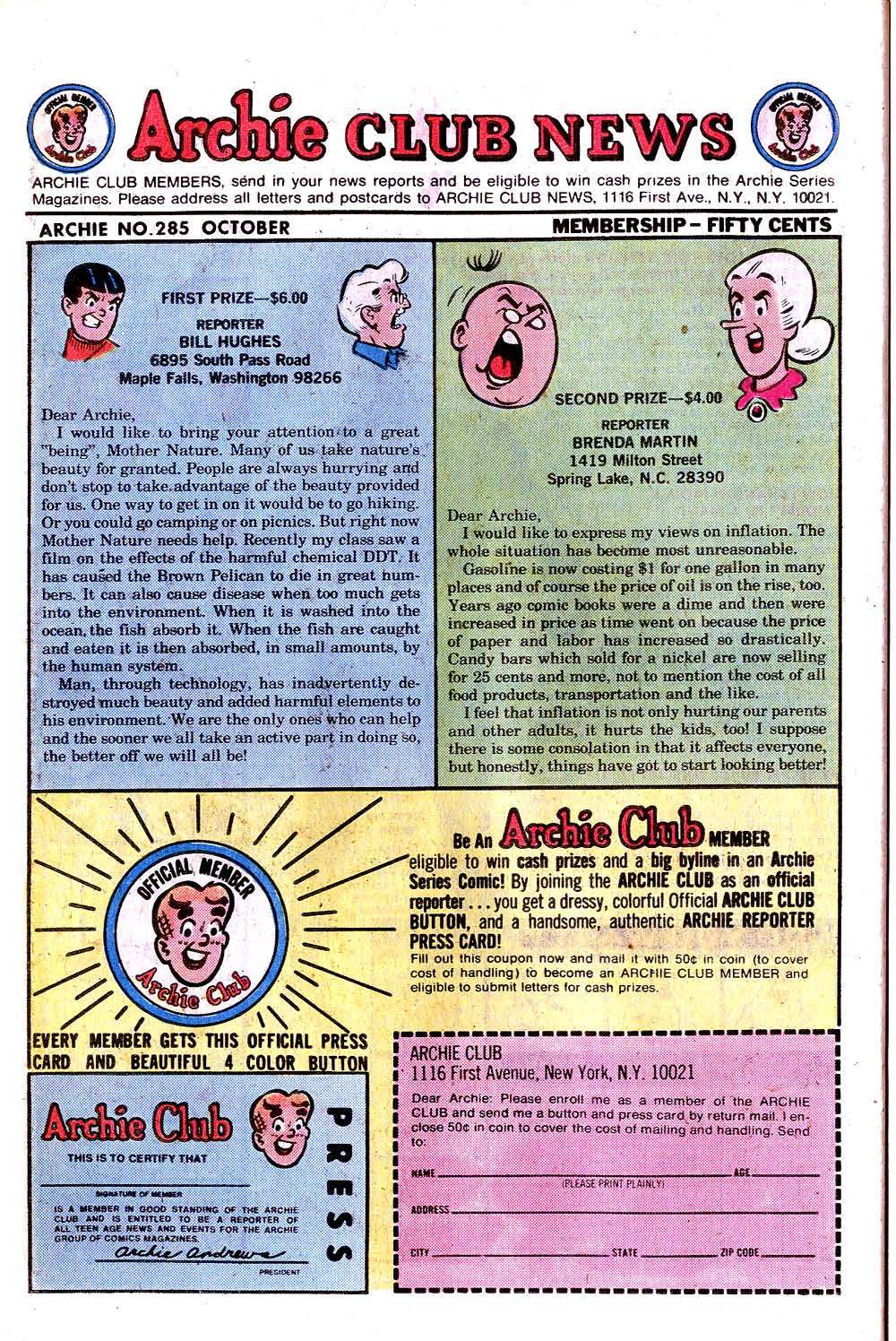 Read online Archie (1960) comic -  Issue #285 - 26