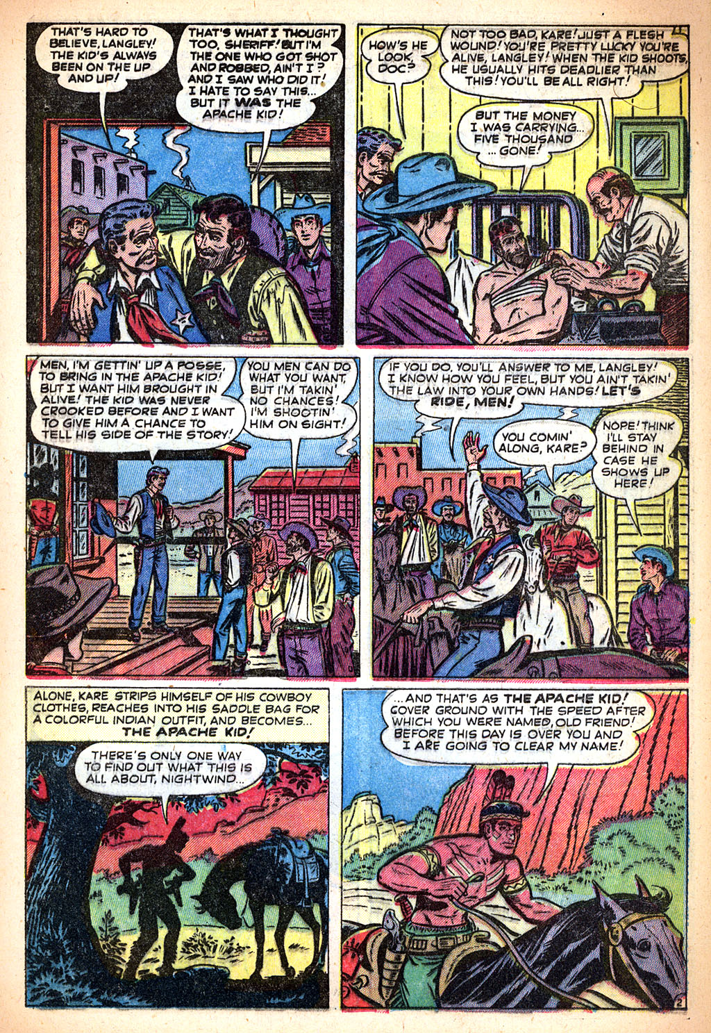 Read online Apache Kid comic -  Issue #12 - 13
