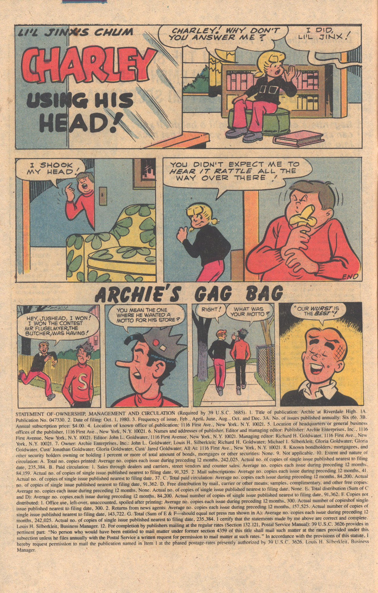 Read online Archie at Riverdale High (1972) comic -  Issue #79 - 10