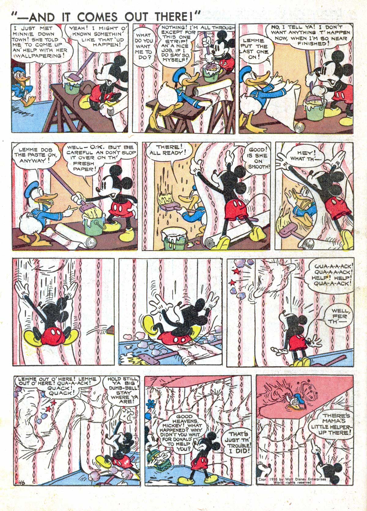 Read online Walt Disney's Comics and Stories comic -  Issue #3 - 56