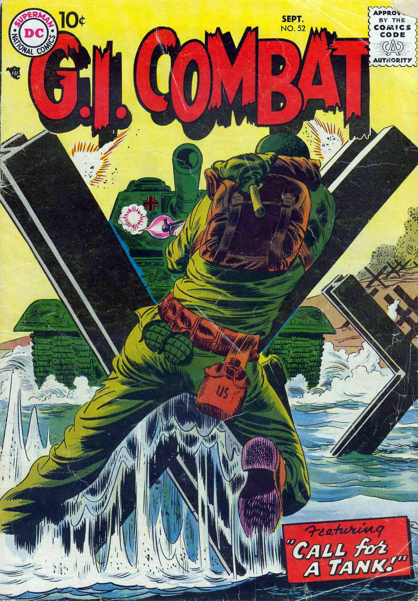 Read online G.I. Combat (1952) comic -  Issue #52 - 1