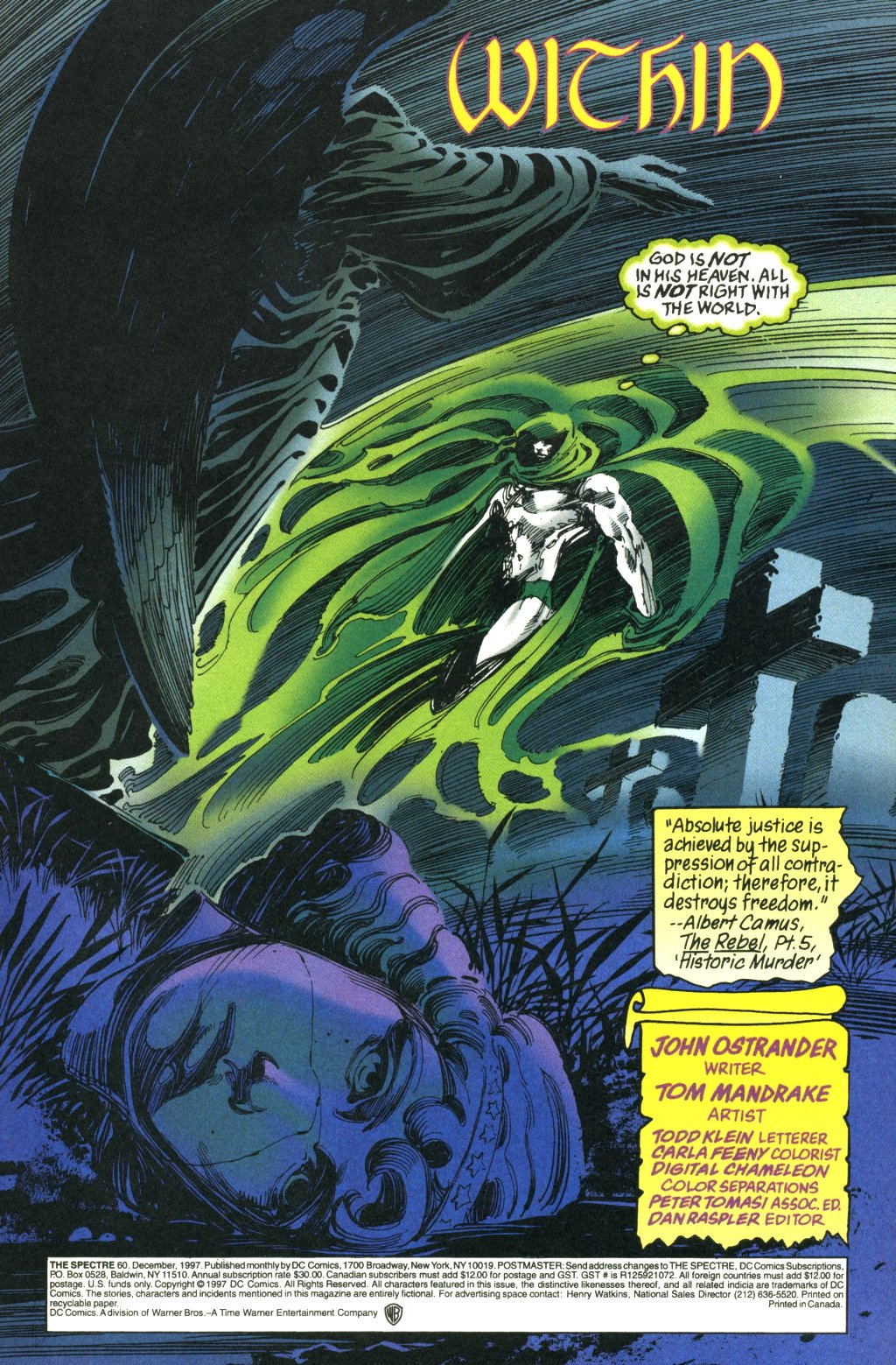 Read online The Spectre (1992) comic -  Issue #60 - 2