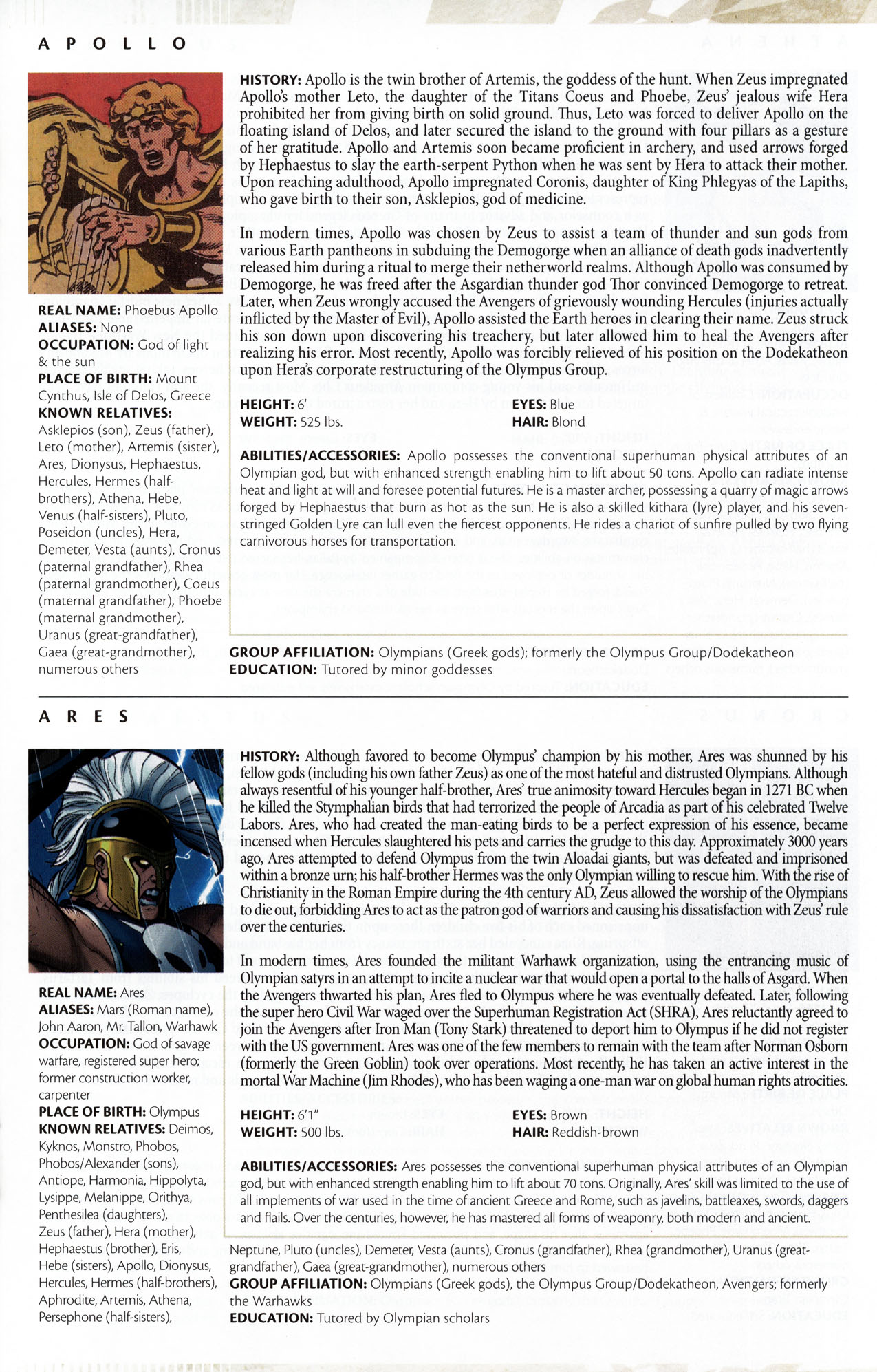 Read online Thor & Hercules: Encyclopaedia Mythologica comic -  Issue # Full - 39