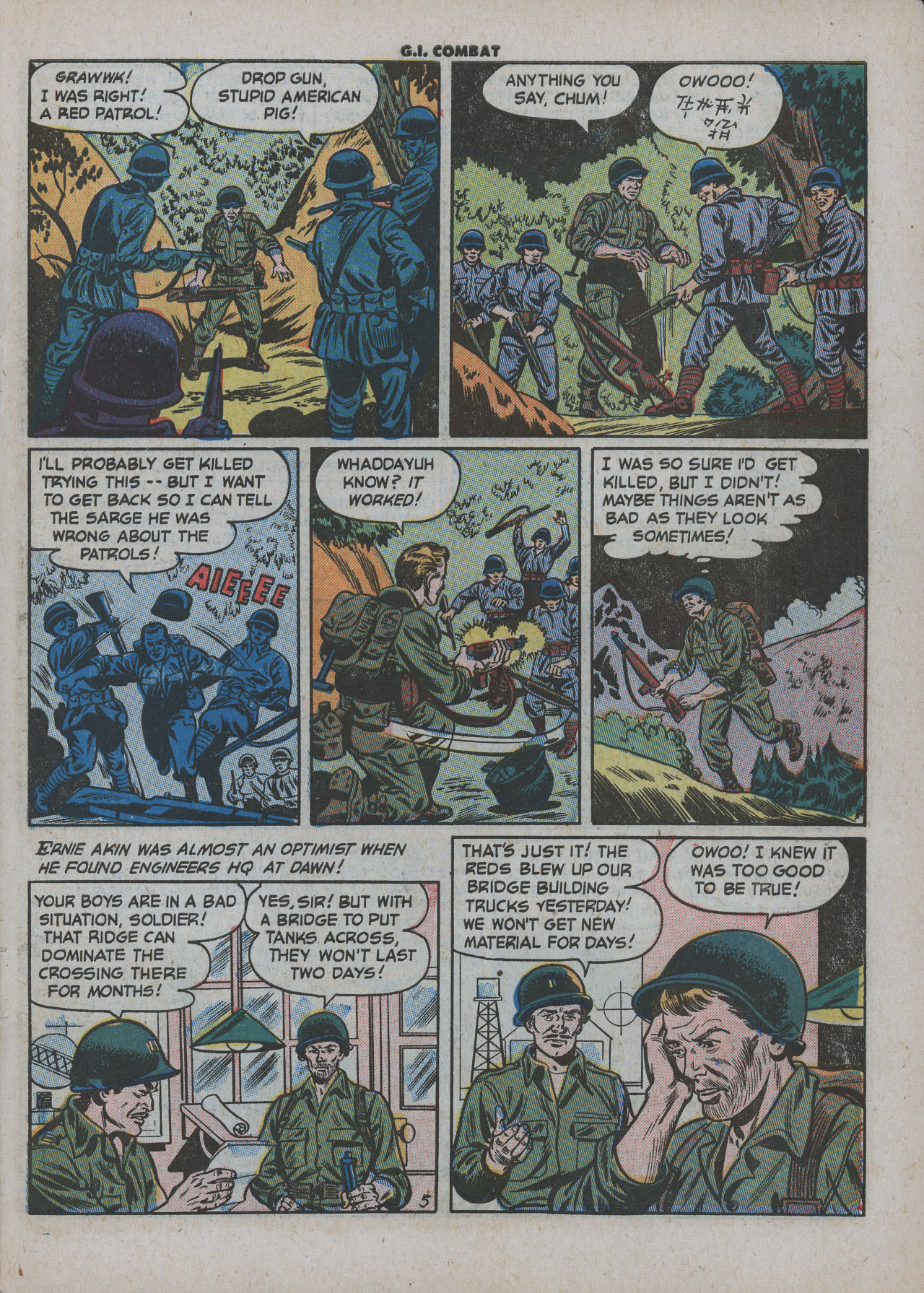 Read online G.I. Combat (1952) comic -  Issue #4 - 7