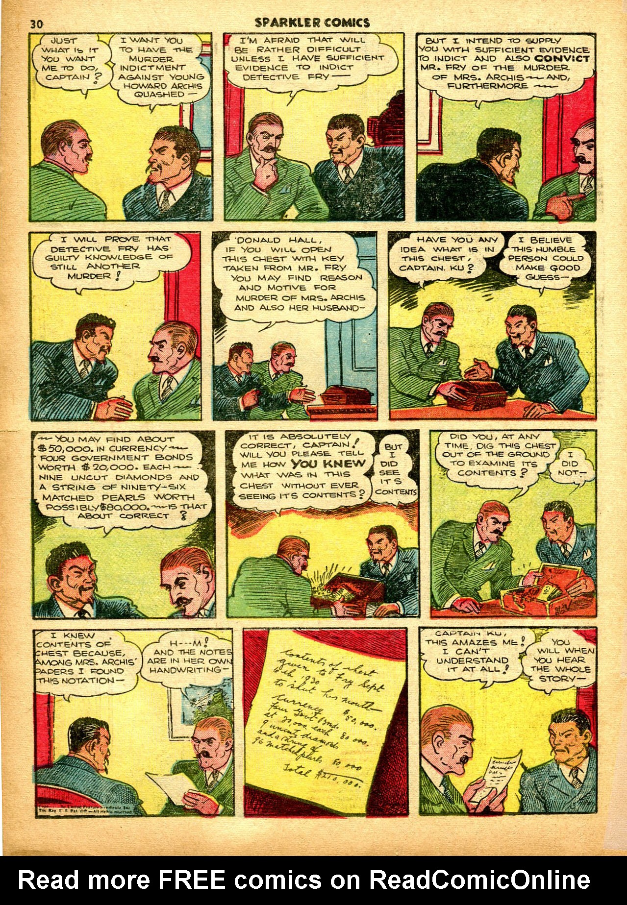 Read online Sparkler Comics comic -  Issue #8 - 32