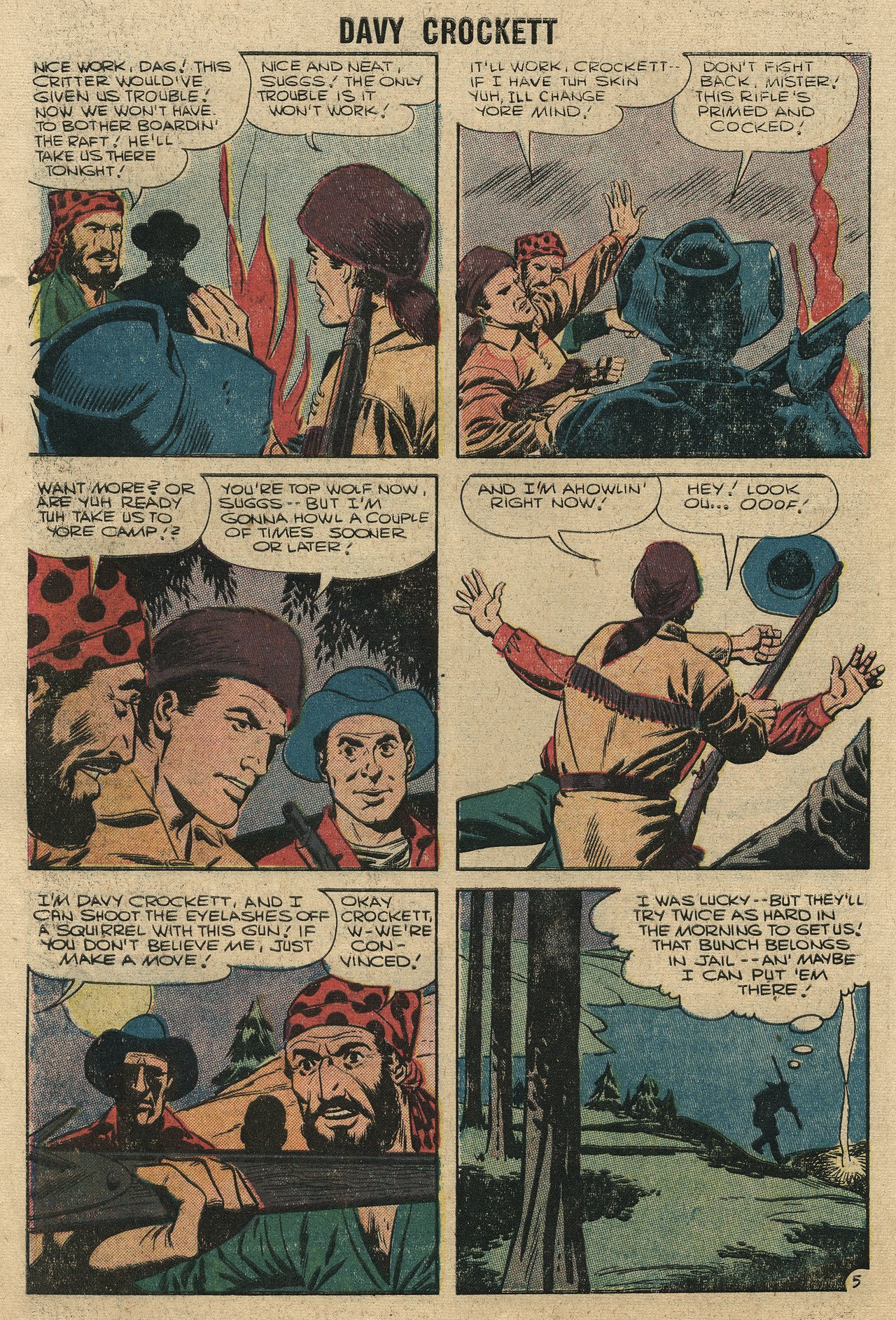 Read online Davy Crockett comic -  Issue #7 - 8