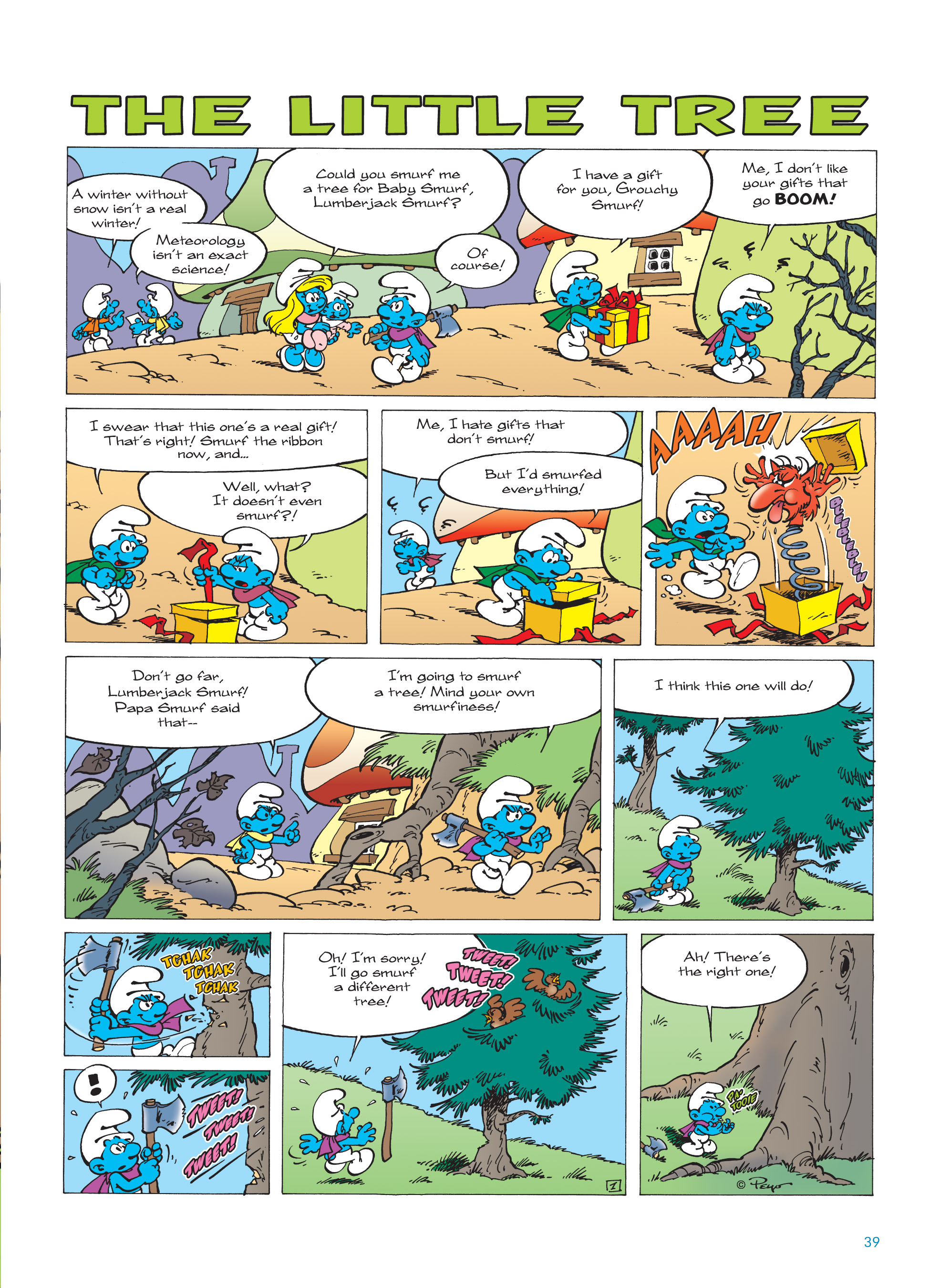 Read online The Smurfs Christmas comic -  Issue # Full - 39