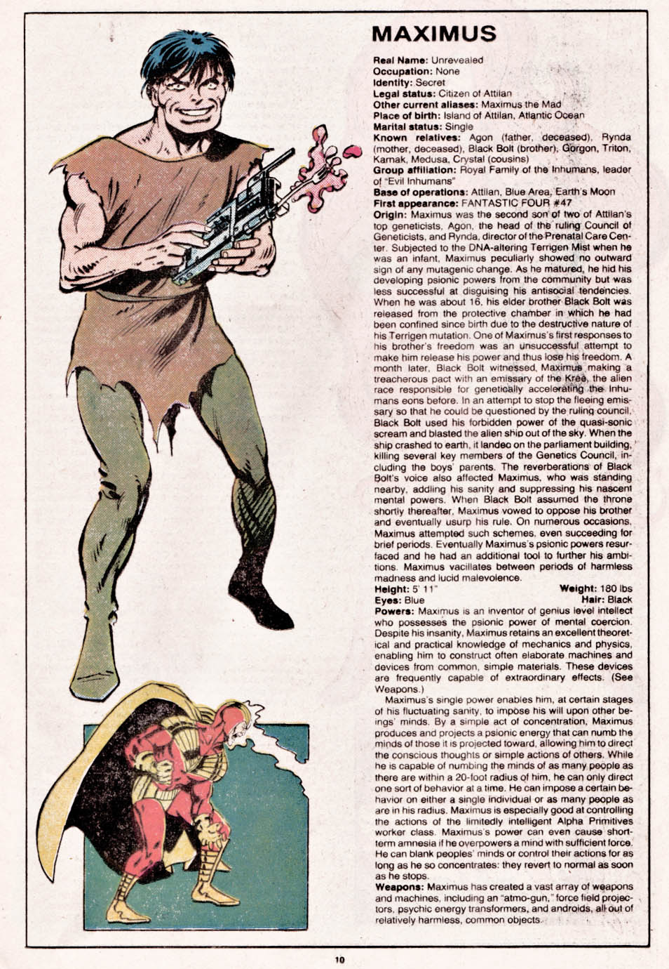 Read online The Official Handbook of the Marvel Universe comic -  Issue #7 - 11