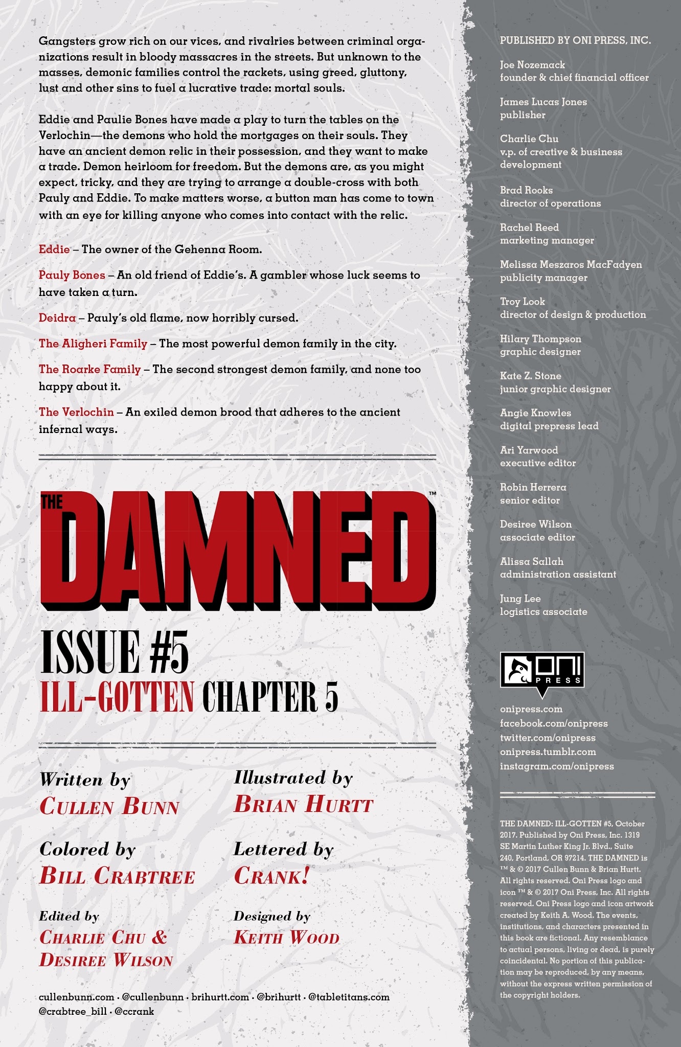 Read online The Damned comic -  Issue #5 - 2