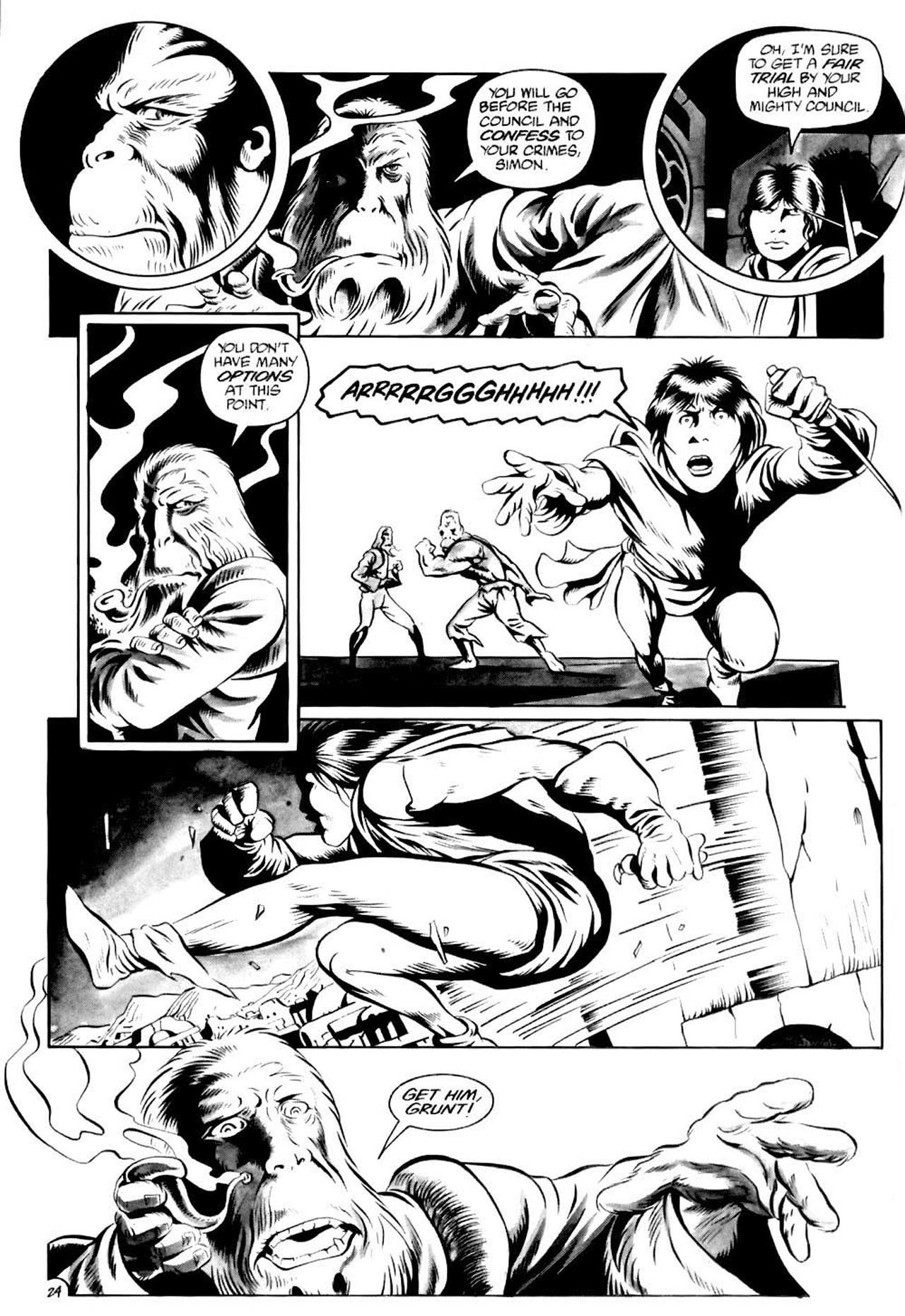 Read online Planet of the Apes (1990) comic -  Issue #5 - 26