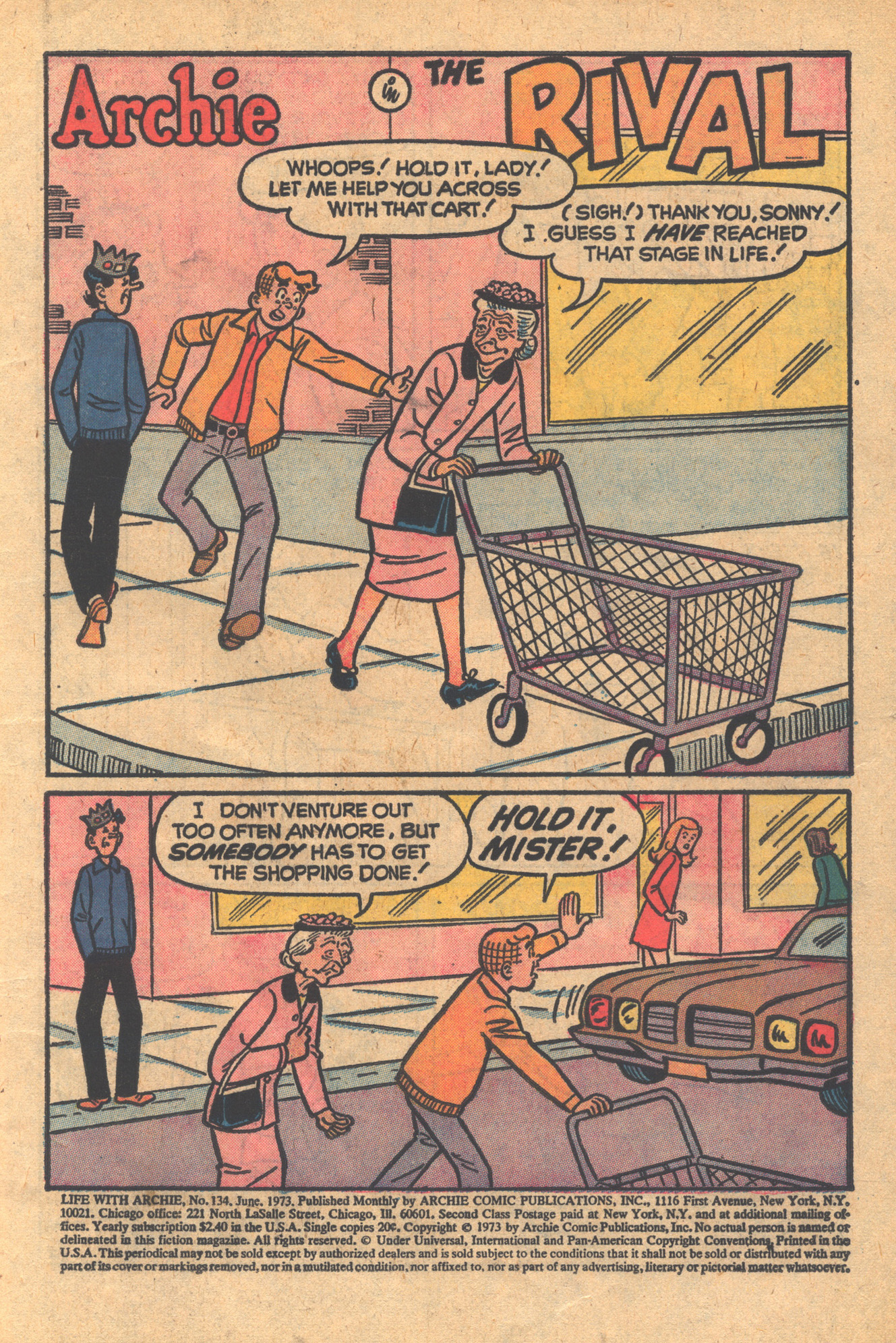 Read online Life With Archie (1958) comic -  Issue #134 - 3