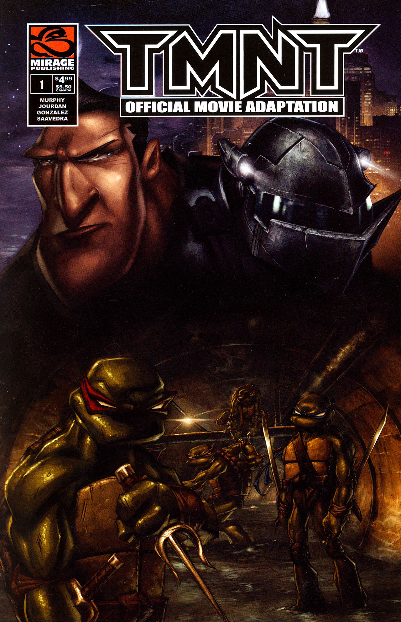 Read online TMNT: The Official Movie Adaptation comic -  Issue # Full - 1