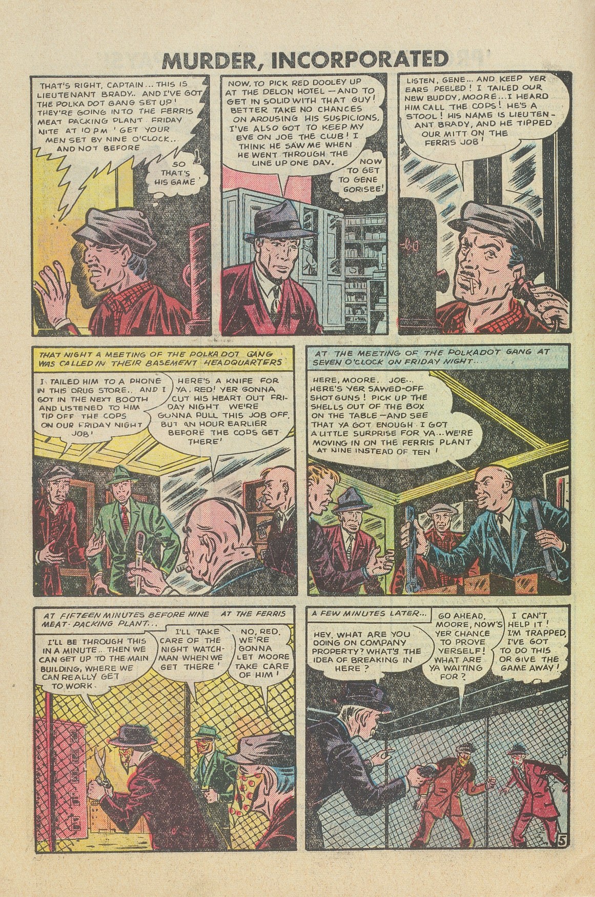 Read online Murder Incorporated (1948) comic -  Issue #13 - 6