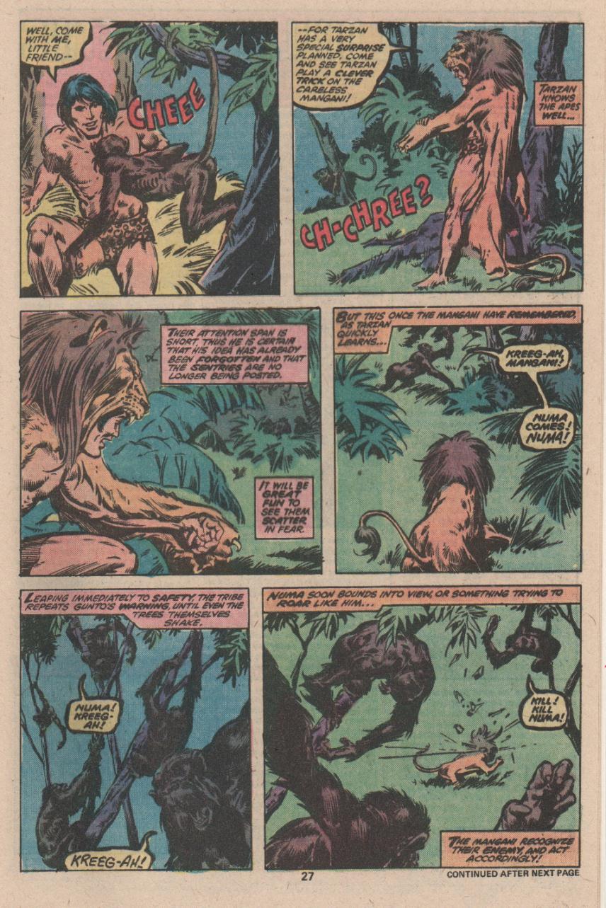 Read online Tarzan (1977) comic -  Issue #12 - 16