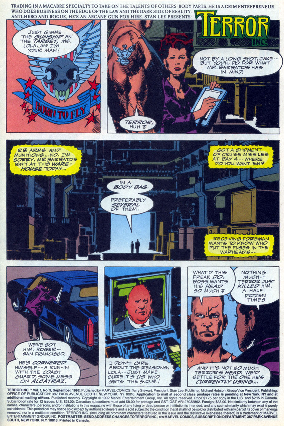Read online Terror Inc. (1992) comic -  Issue #3 - 2