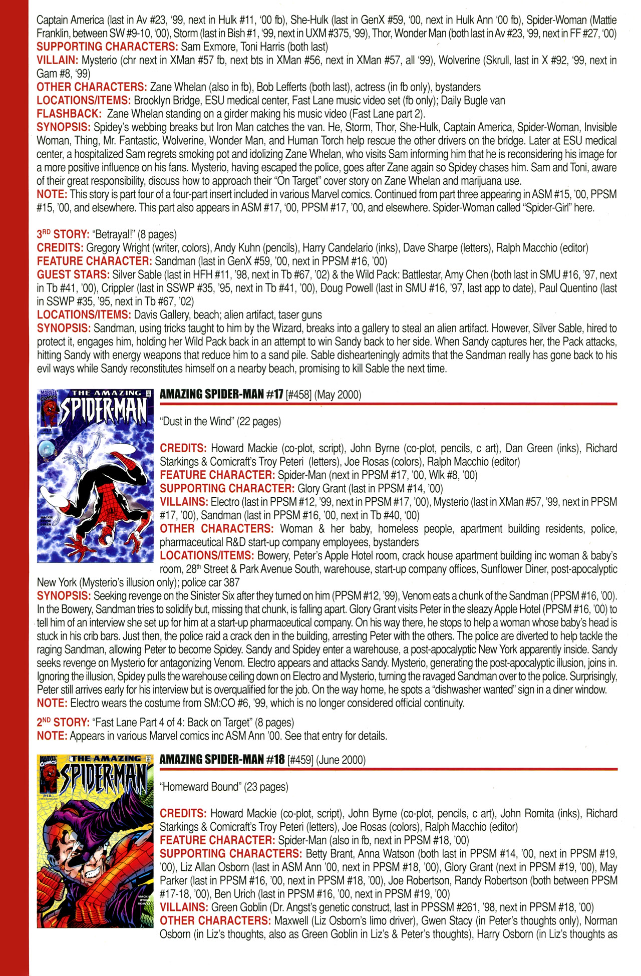 Read online Official Index to the Marvel Universe comic -  Issue #11 - 16