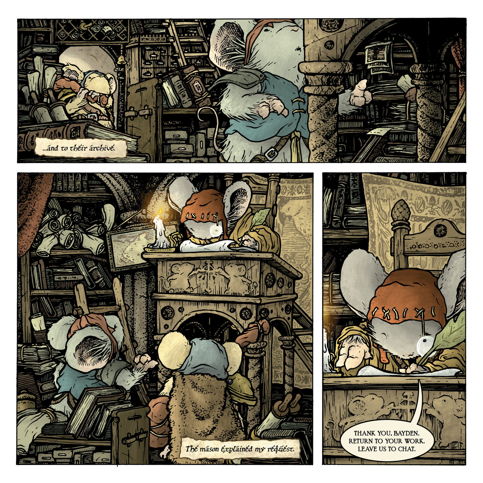 Read online Mouse Guard: The Black Axe comic -  Issue #6 - 6